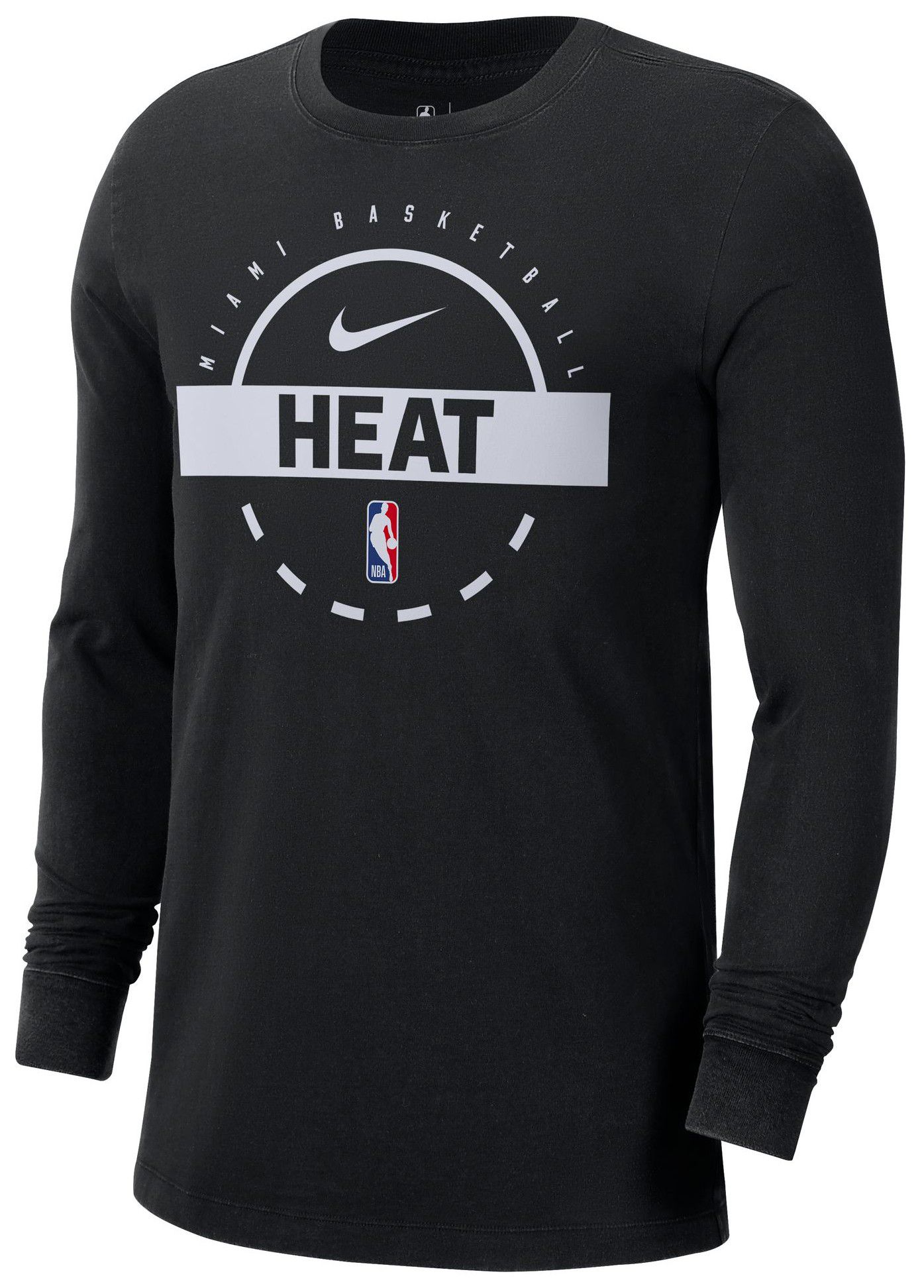 Nike Men's Miami Heat Black On Court Practice Long Sleeve T-Shirt product image