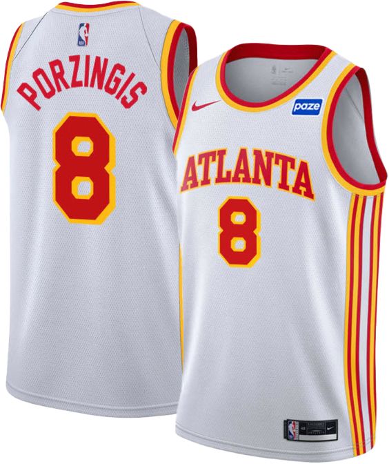 Nike Adult Atlanta Hawks Kristaps Porzingis #8 Swingman Association Jersey product image