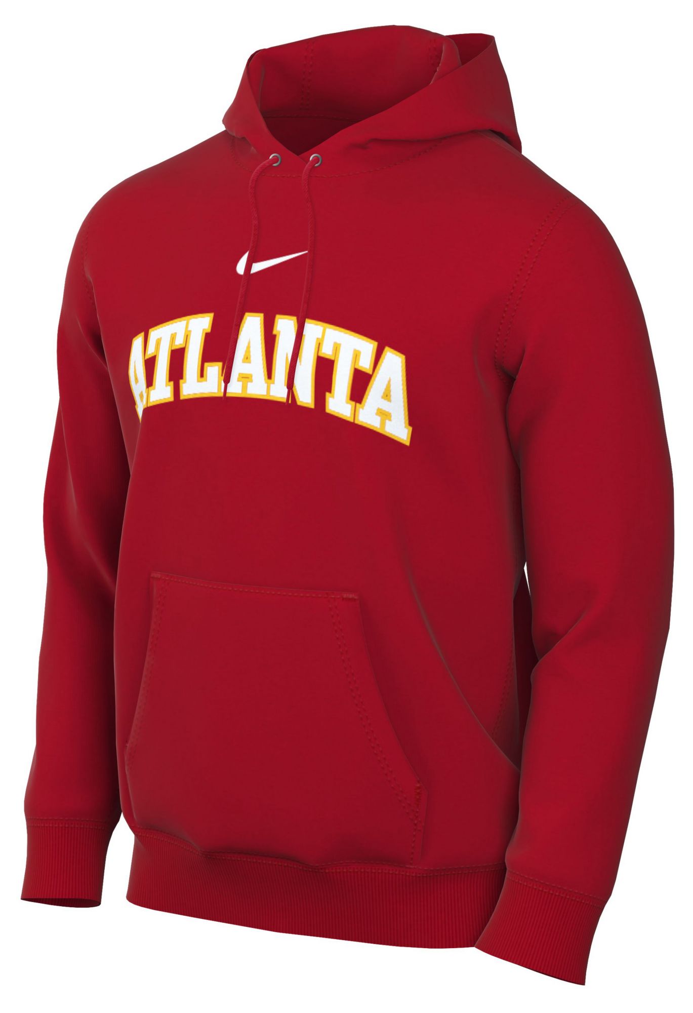 Nike Men's Atlanta Hawks Red Wordmark Club Hoodie product image