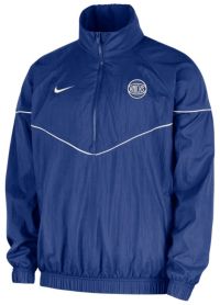 Nike Men's New York Knicks Blue Courtside Windrunner Logo Anorak