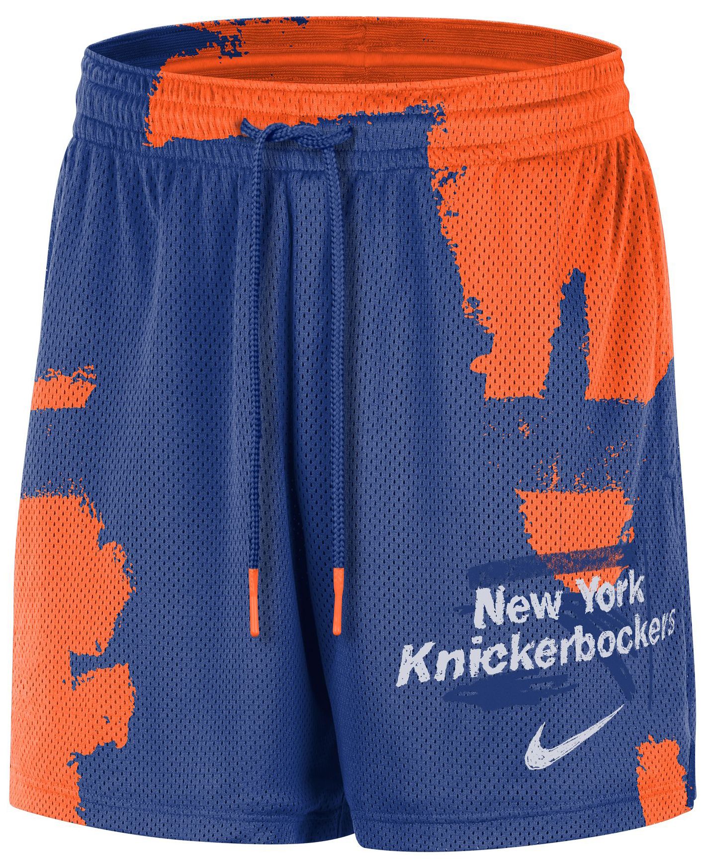 Nike Men's New York Knicks Blue Practice Mesh Shorts product image