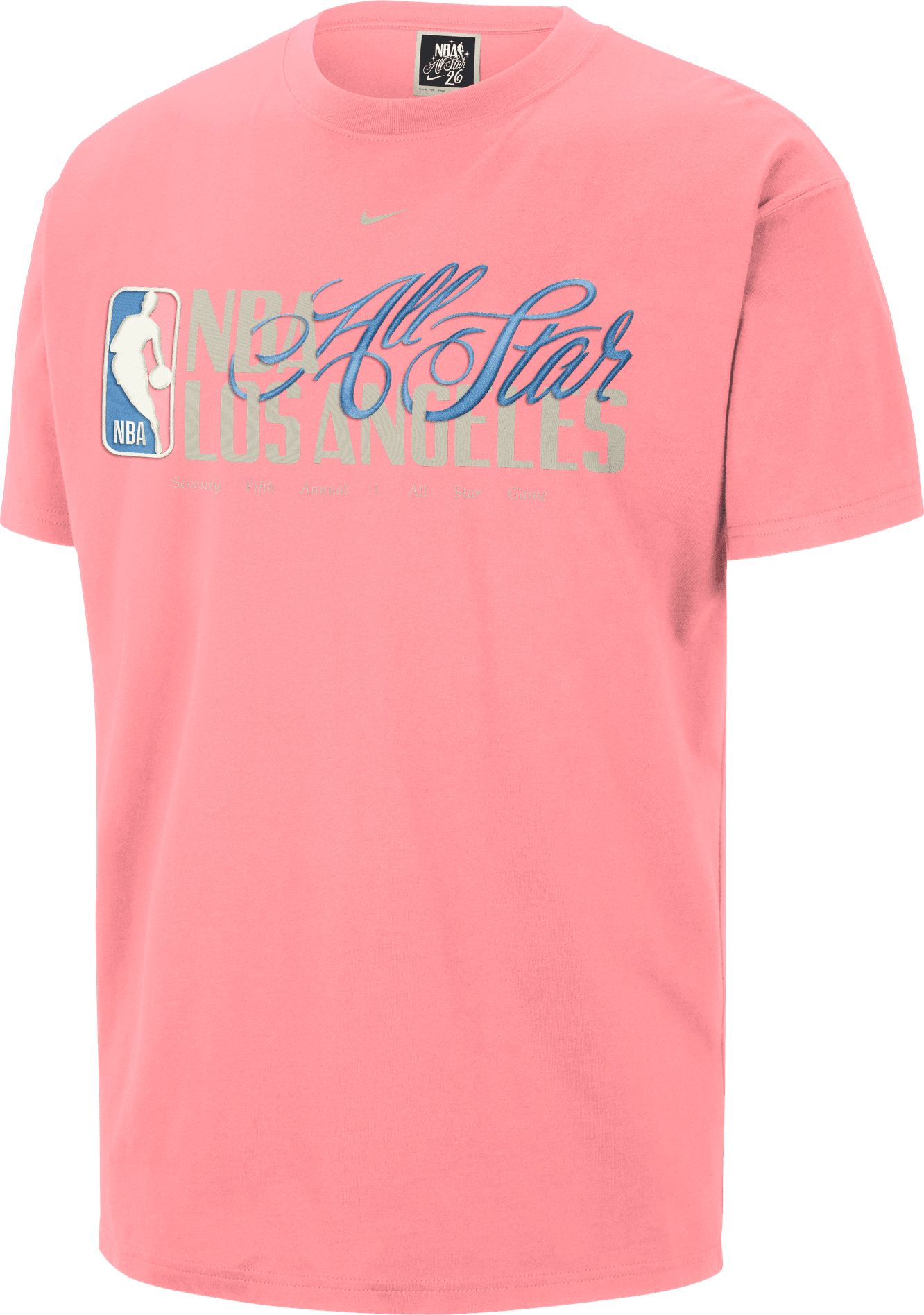 Nike Adult 2025-26 NBA All-Star Game Max90 Wordmark Pink T-Shirt product image
