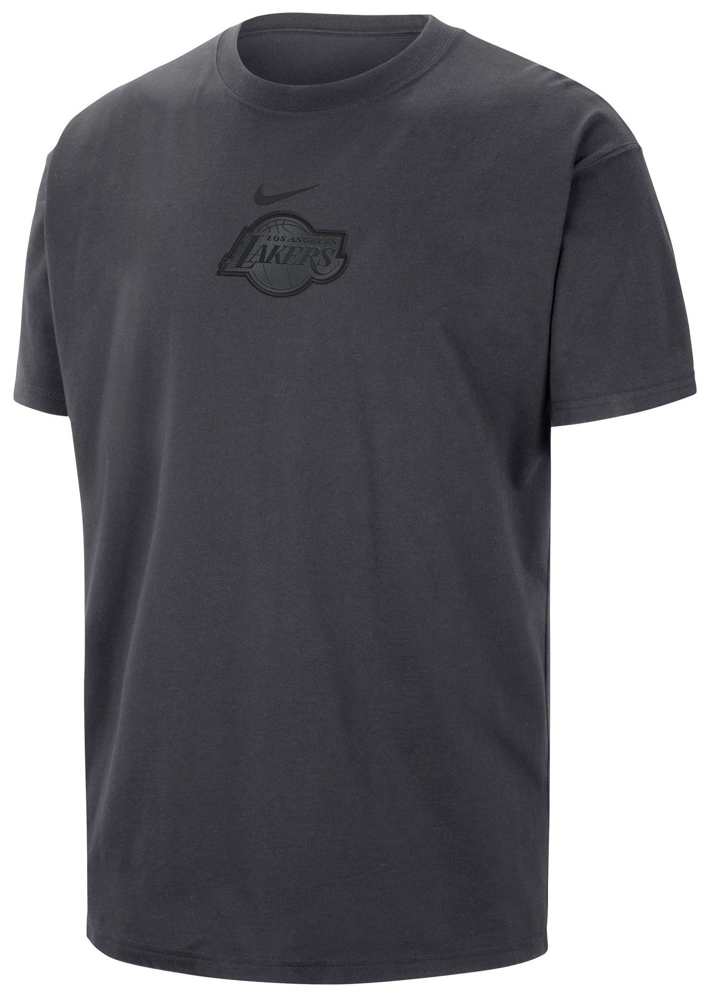 Nike Men's Los Angeles Lakers Grey Courtside Premium Essential Short Sleeve T-Shirt product image