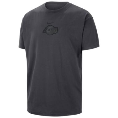 sorry, Nike Men's Los Angeles Lakers Grey Courtside Premium Essential Short Sleeve T-Shirt is currently out of stock
