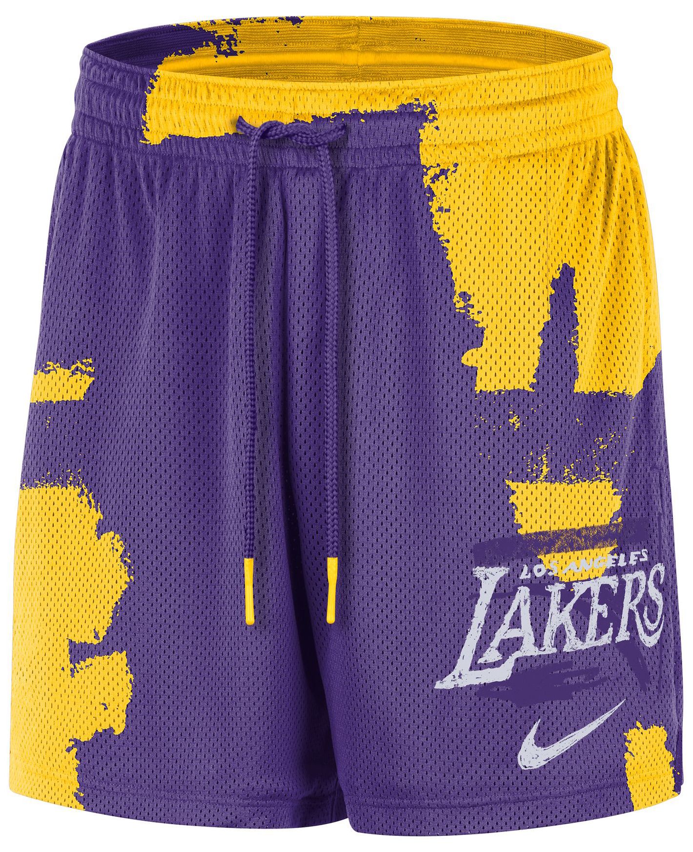 Nike Men's Los Angeles Lakers Purple Practice Mesh Shorts product image