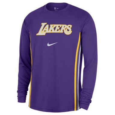 sorry, Nike Men's Los Angeles Lakers Purple Pregame Long Sleeve T-Shirt is currently out of stock