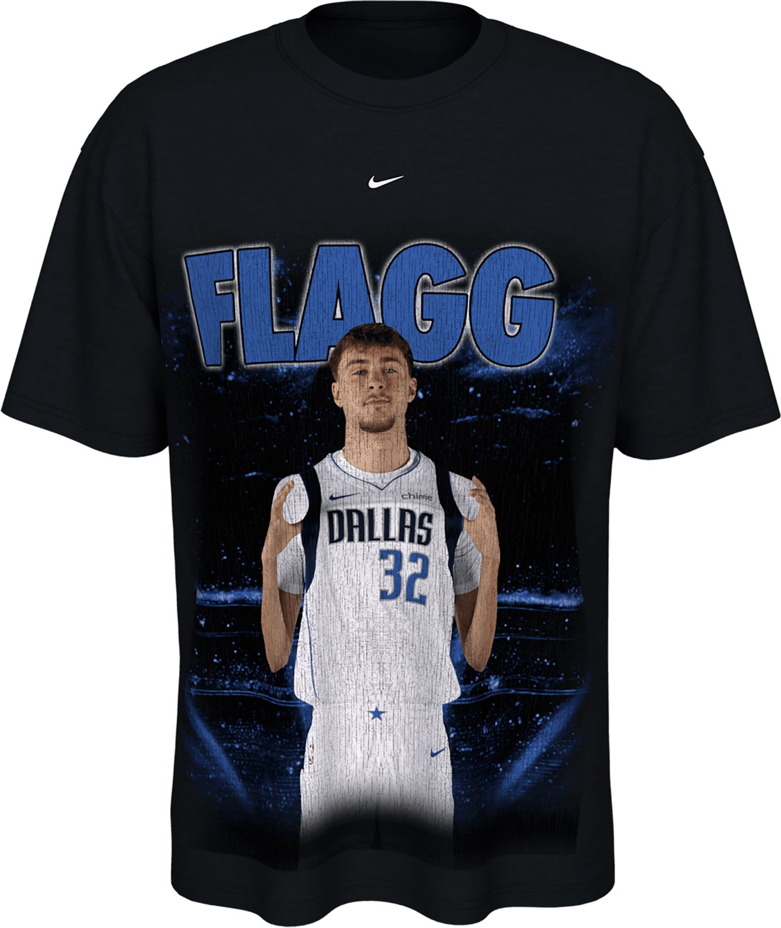 Nike Adult Dallas Mavericks Cooper Flagg #32 New Faces X New Places Black T-Shirt product image