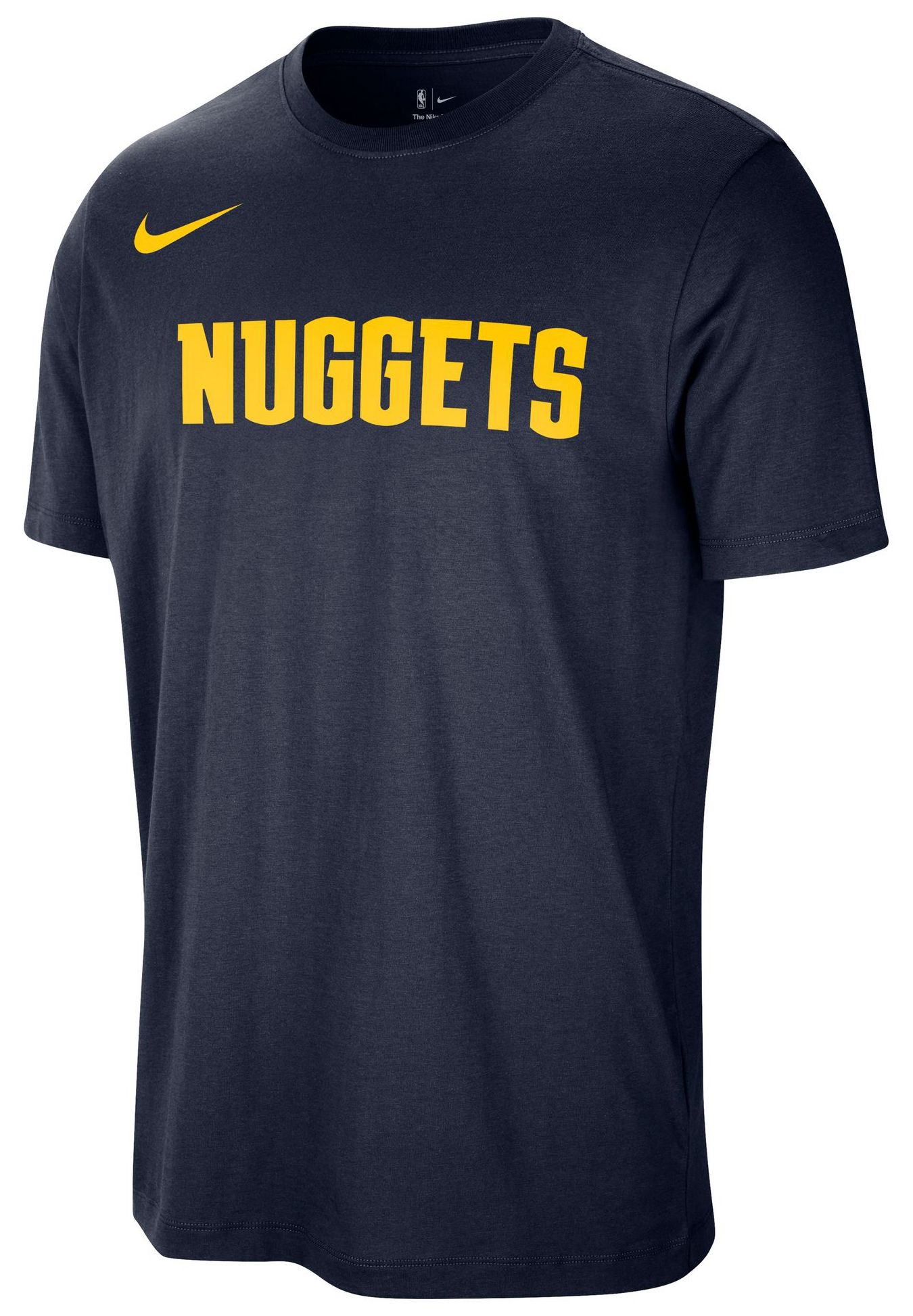 Nike Men's Denver Nuggets Navy Wordmark T-Shirt product image
