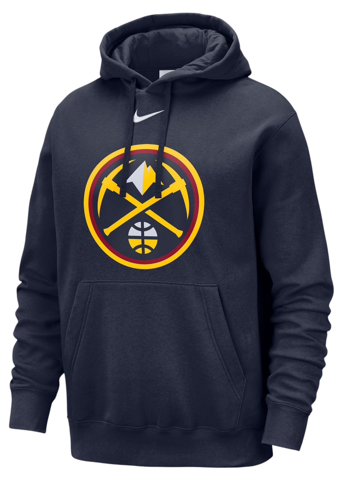 Nike Men's Denver Nuggets Navy Logo Club Pullover Hoodie product image