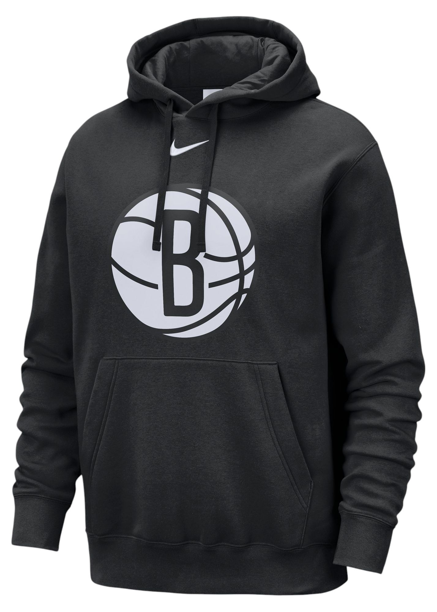 Nike Men's Brooklyn Nets Black Logo Club Pullover Hoodie product image
