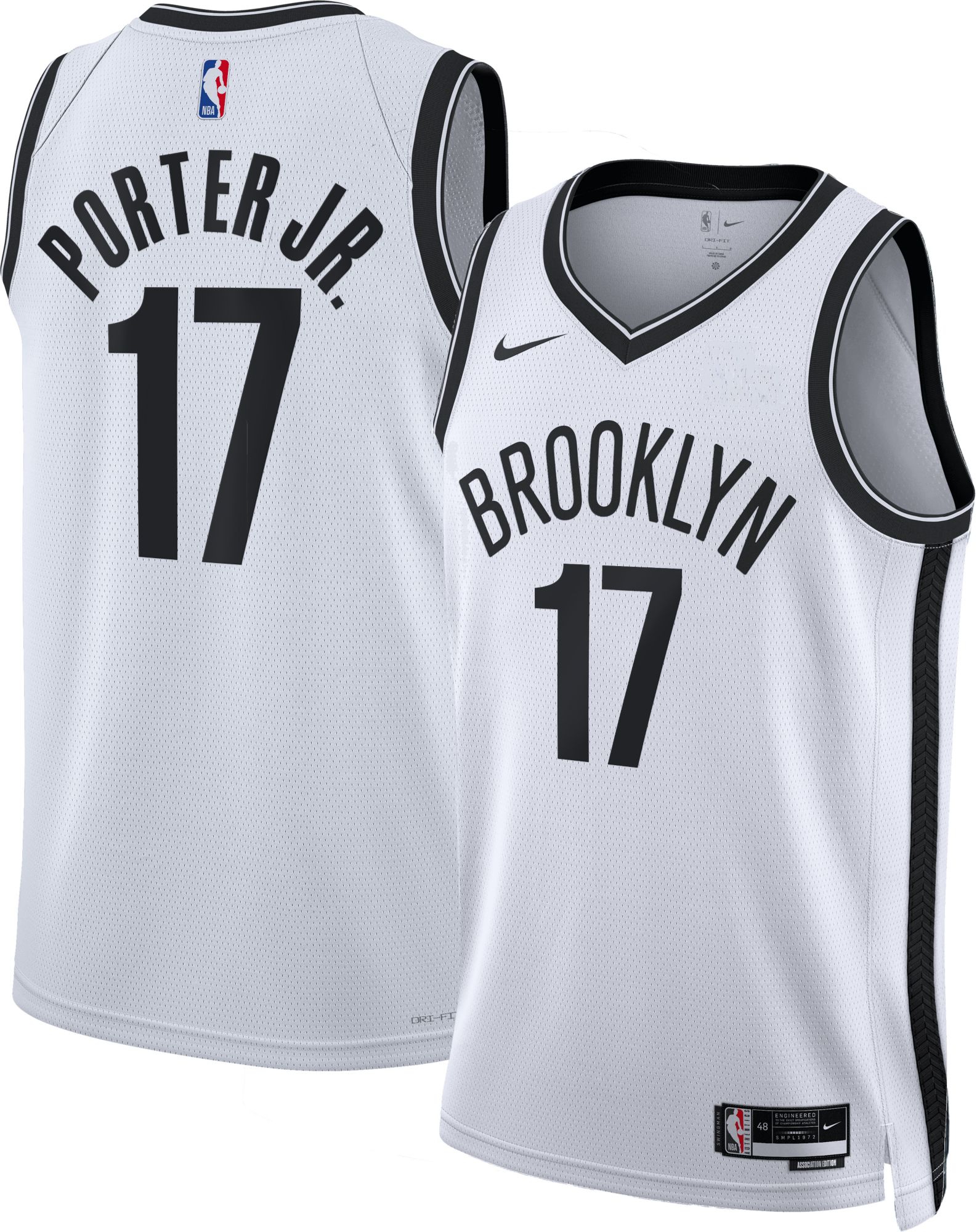 Nike Adult Brooklyn Nets Michael Porter Jr. #17 Swingman Association Jersey product image