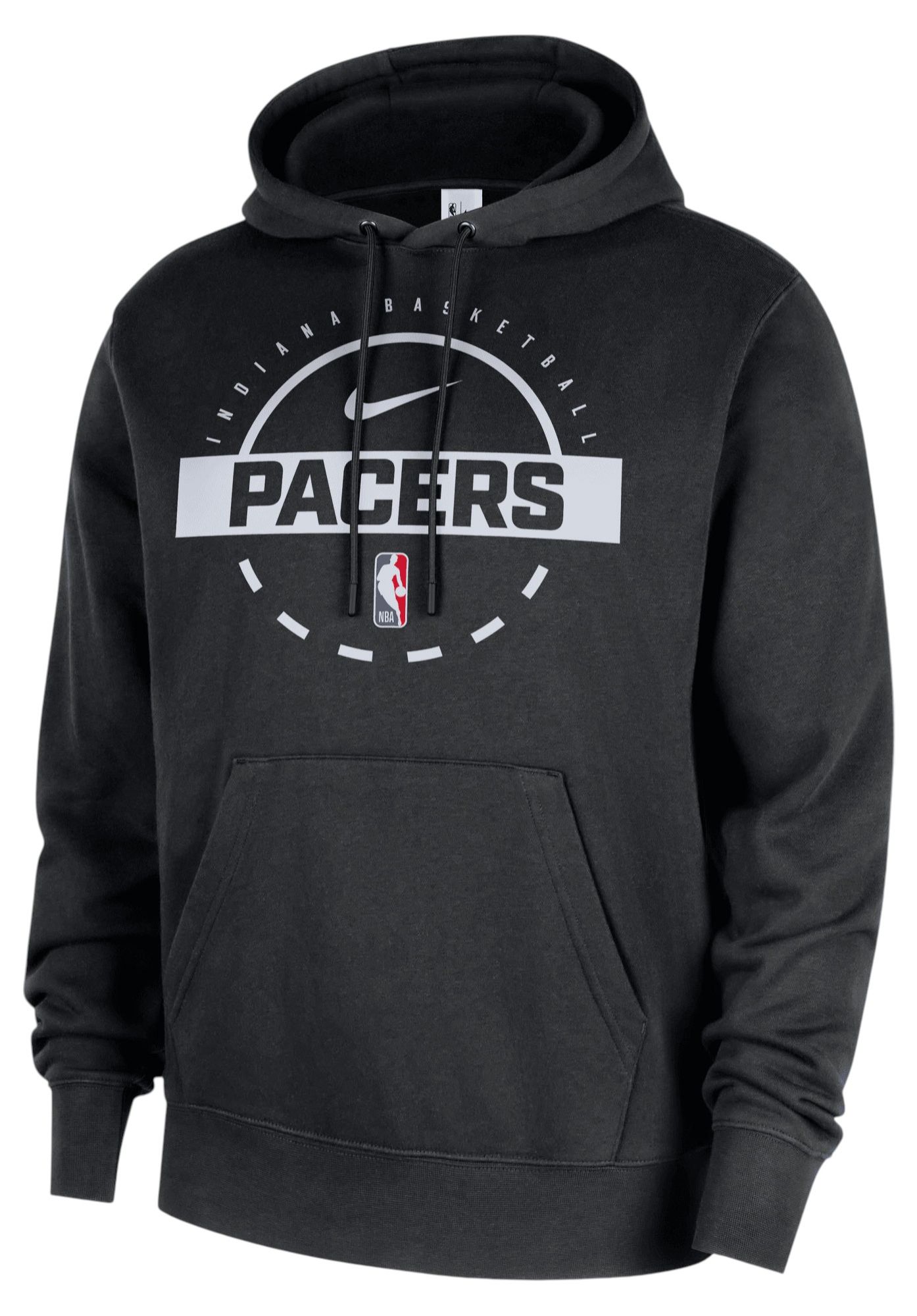 Nike Men's Indiana Pacers Black On Court Practice Club Pullover Hoodie product image