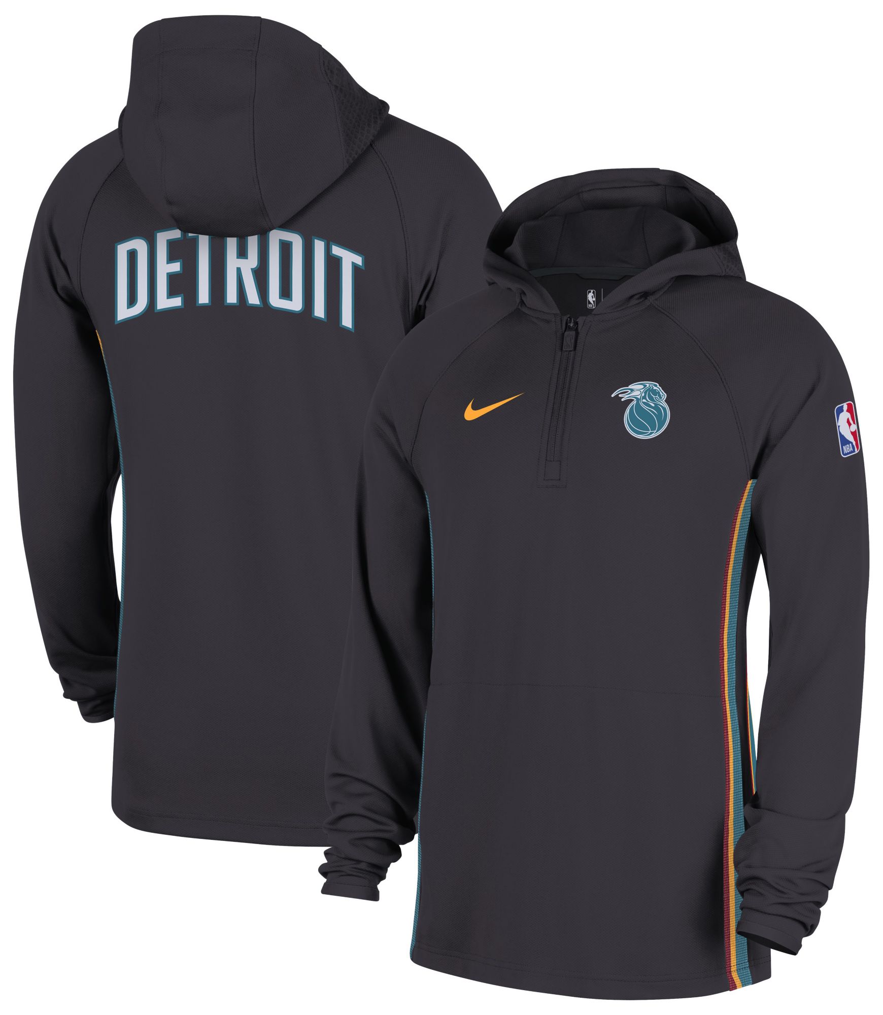 Nike Adult 2025-26 City Edition Detroit Pistons On Court Zone Warm-Up Hoodie product image