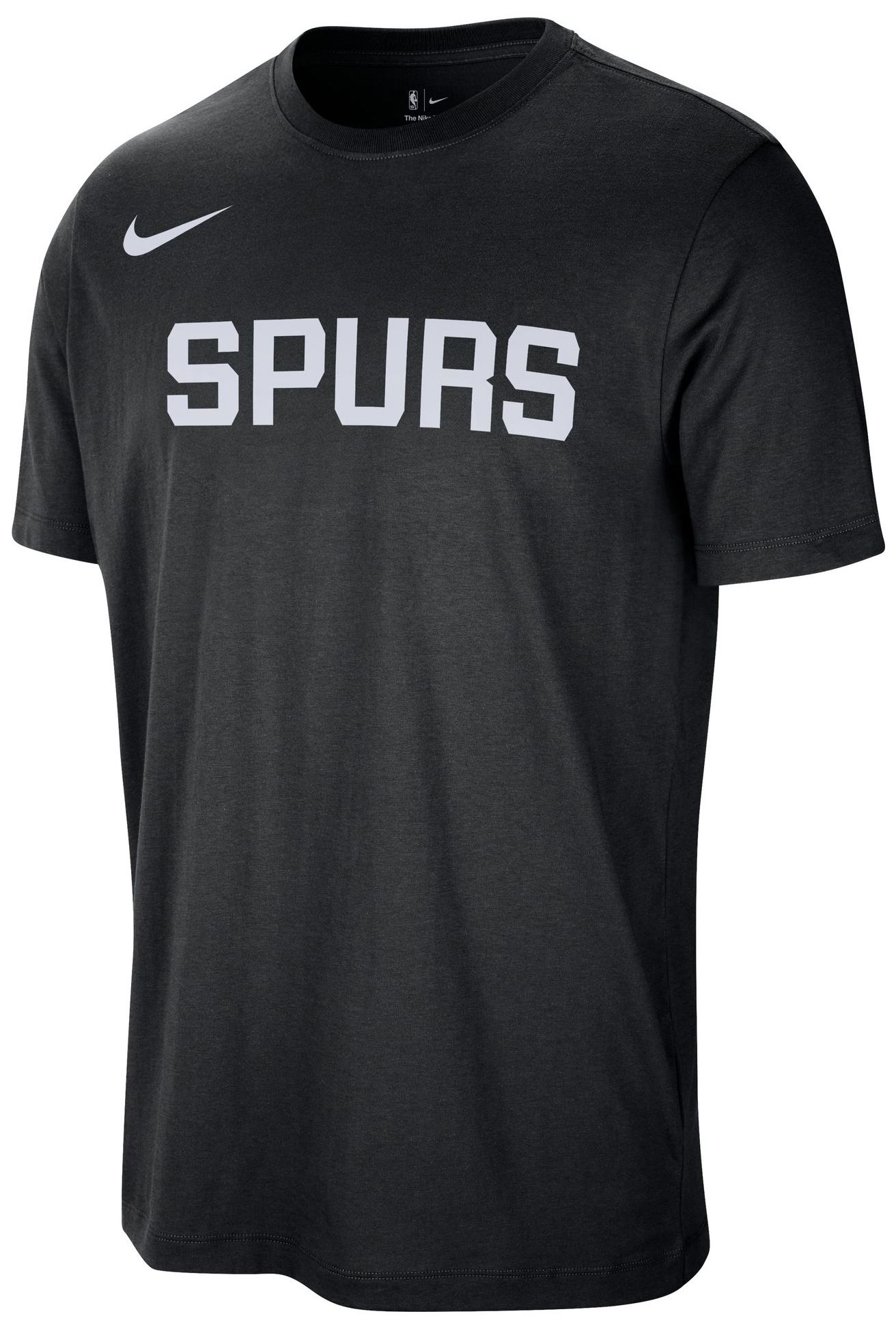 Nike Men's San Antonio Spurs Black Wordmark T-Shirt product image