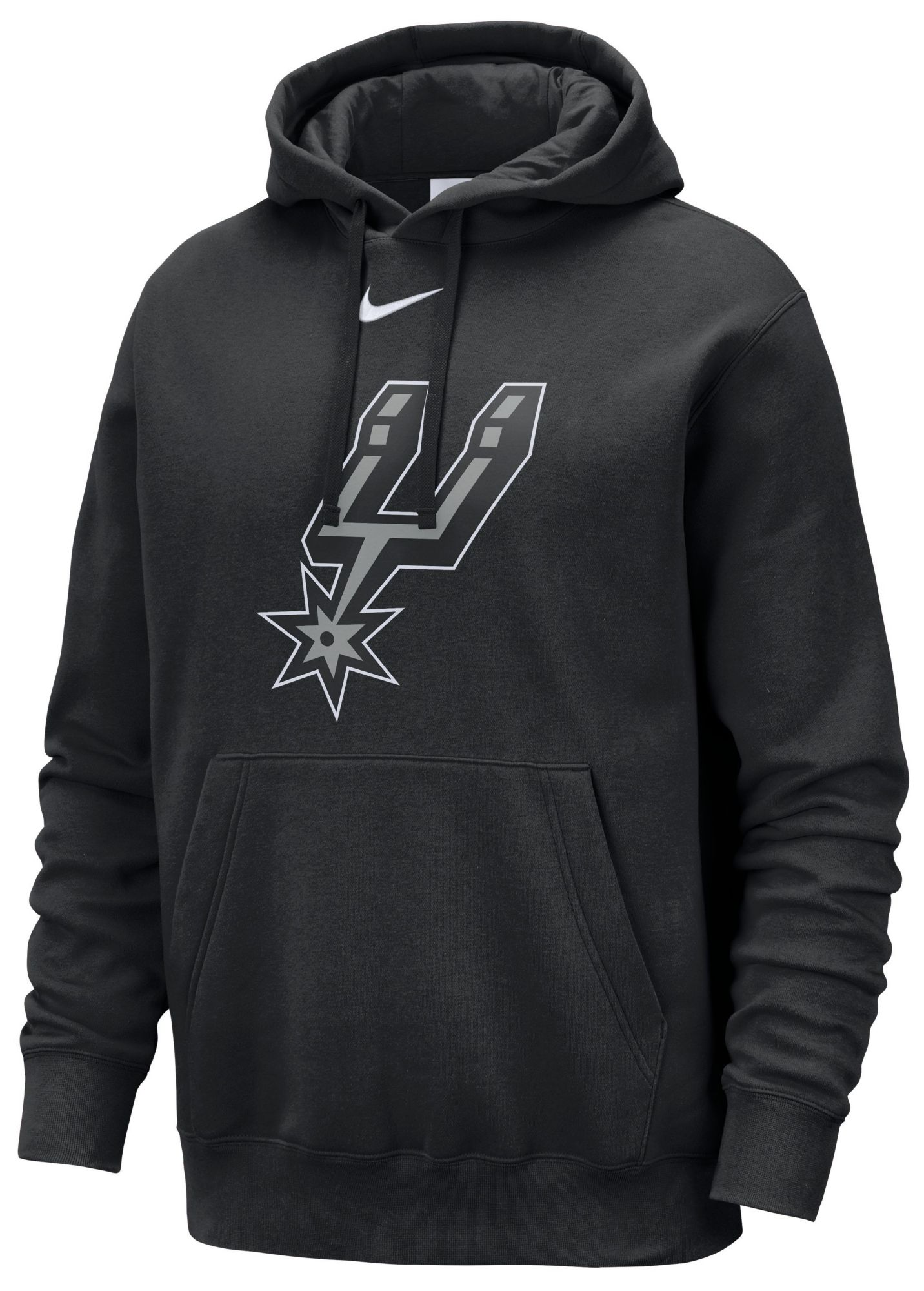 Nike Men's San Antonio Spurs Black Logo Club Pullover Hoodie product image