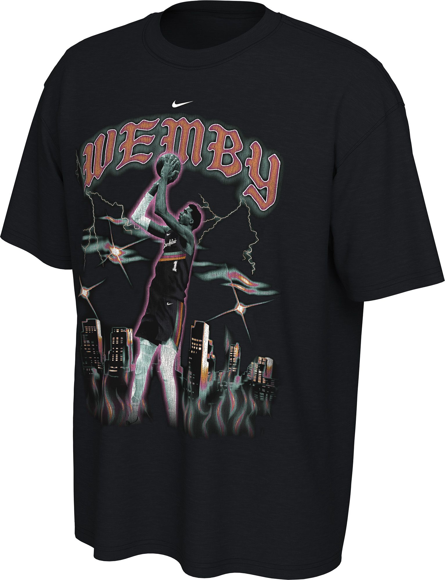 Nike Adult 2025-26 City Edition San Antonio Spurs Victor Wembanyama #1 Graphic T-Shirt product image