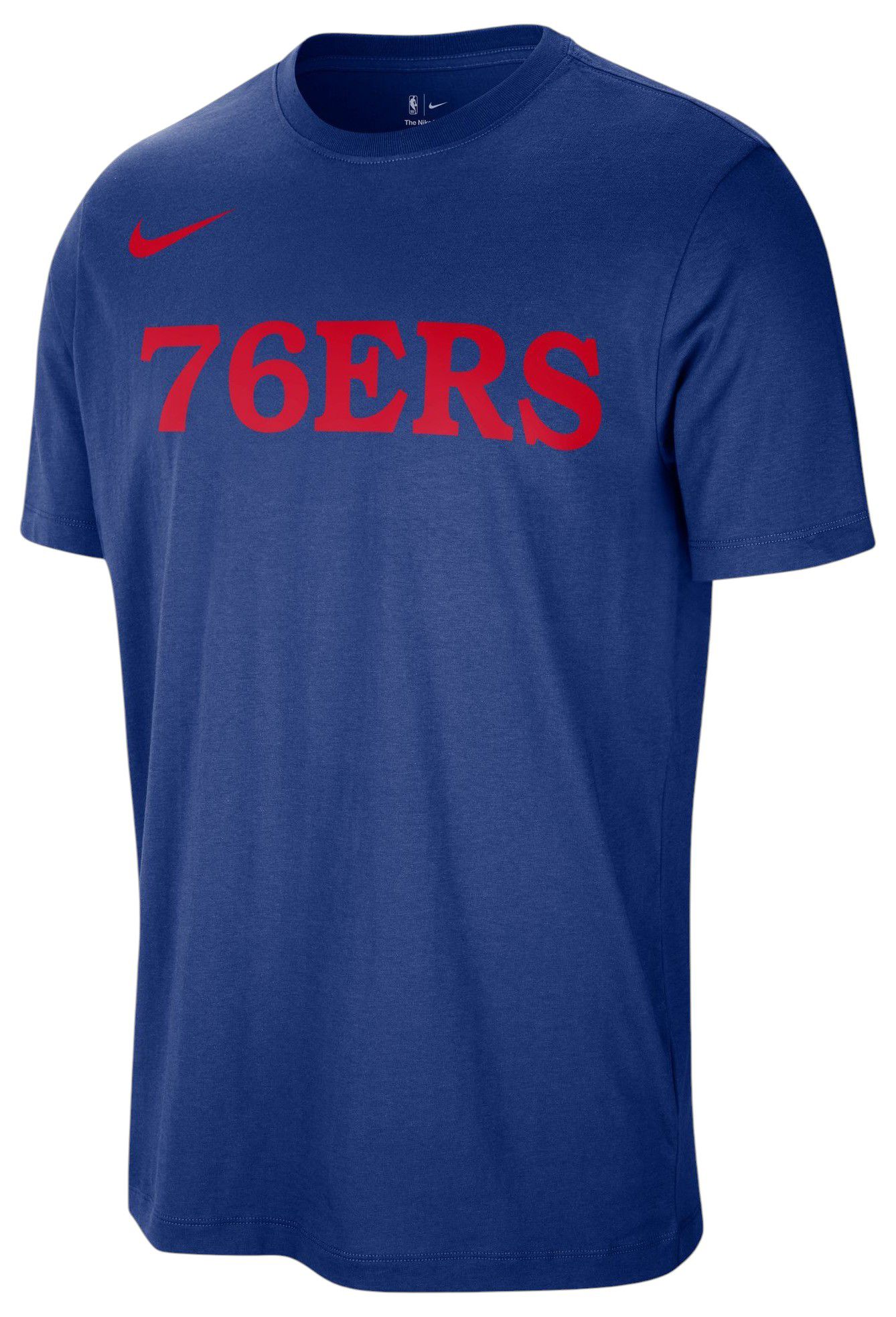 Nike Men's Philadelphia 76ers Blue Wordmark T-Shirt product image