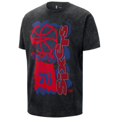 sorry, Nike Men's Philadelphia 76ers Black OGC Max 90 Vintage Short Sleeve T-Shirt is currently out of stock