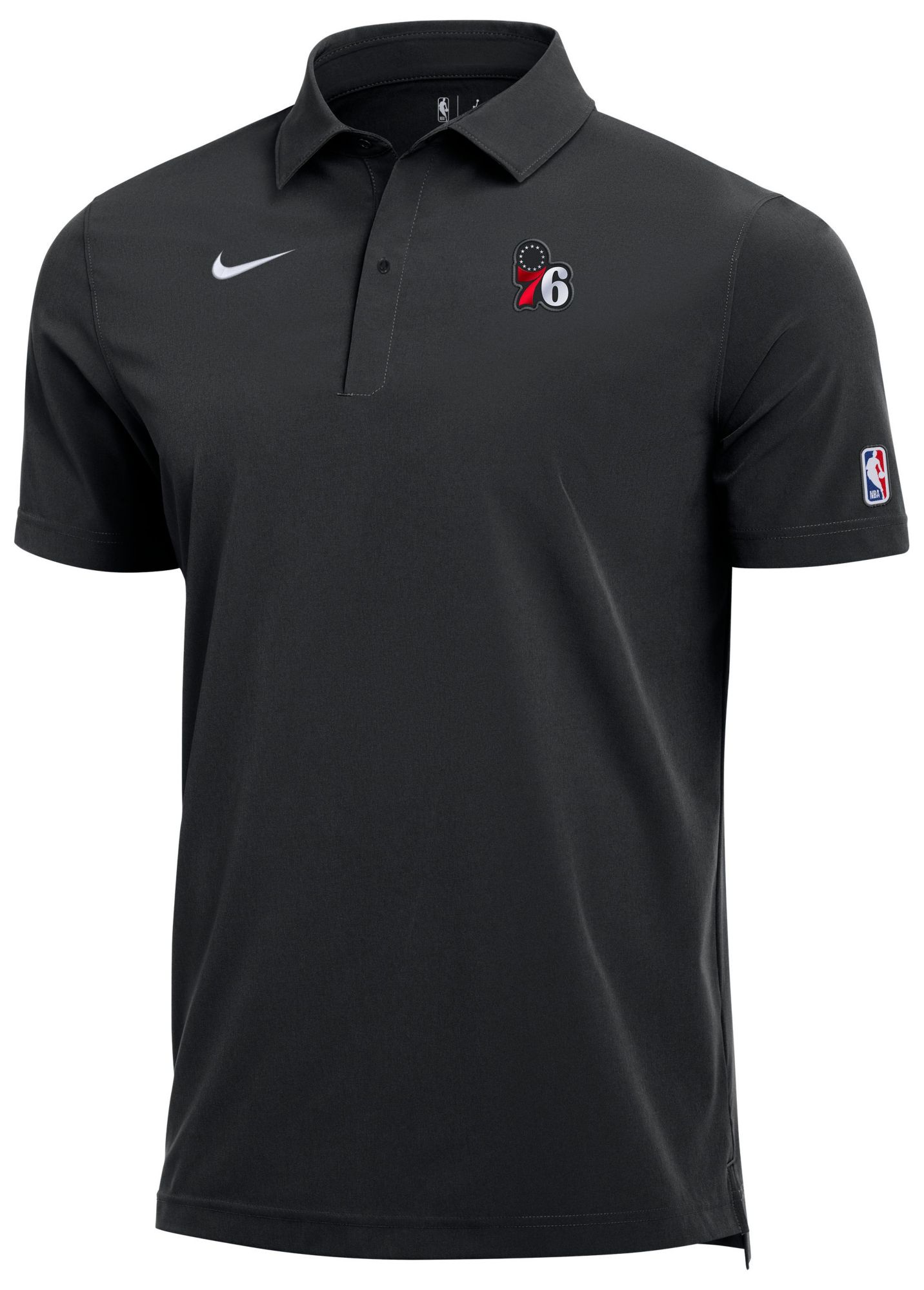 Nike Men's Philadelphia 76ers Black Logo Staff Polo product image
