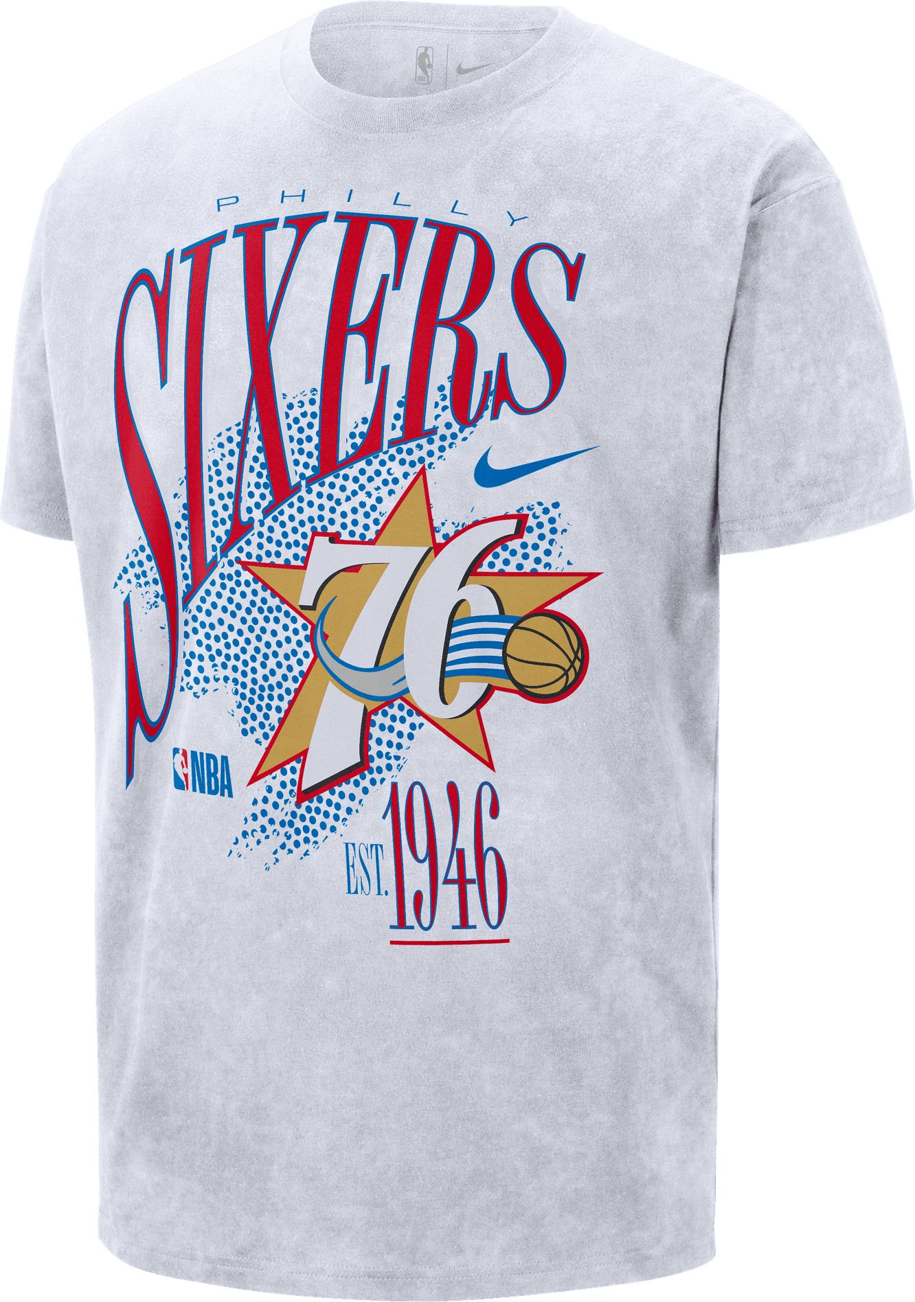 Nike Adult Philadelphia 76ers Hardwood Classics White Champs T-Shirt product image