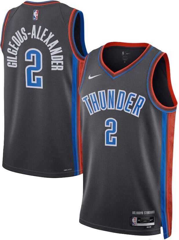 Nike Adult 2022-23 City Edition Oklahoma City Thunder Shai Gilgeous-Alexander #2 Jersey product image