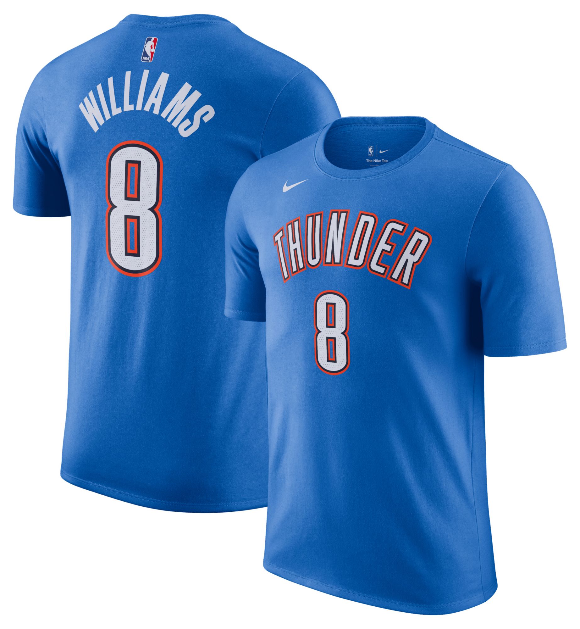 Nike Men's Oklahoma City Thunder Jalen Williams #8 Blue T-Shirt product image