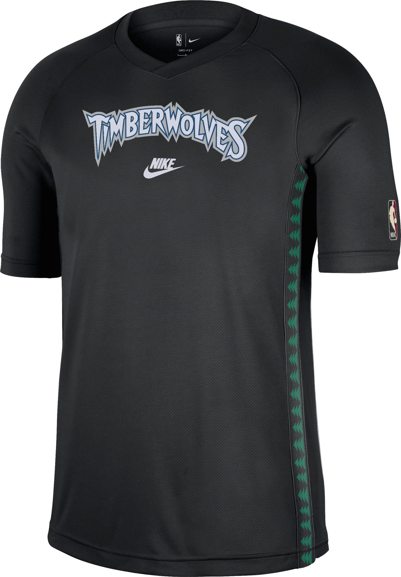Nike Adult Minnesota Timberwolves Black Hardwood Classics Pregame T-Shirt product image