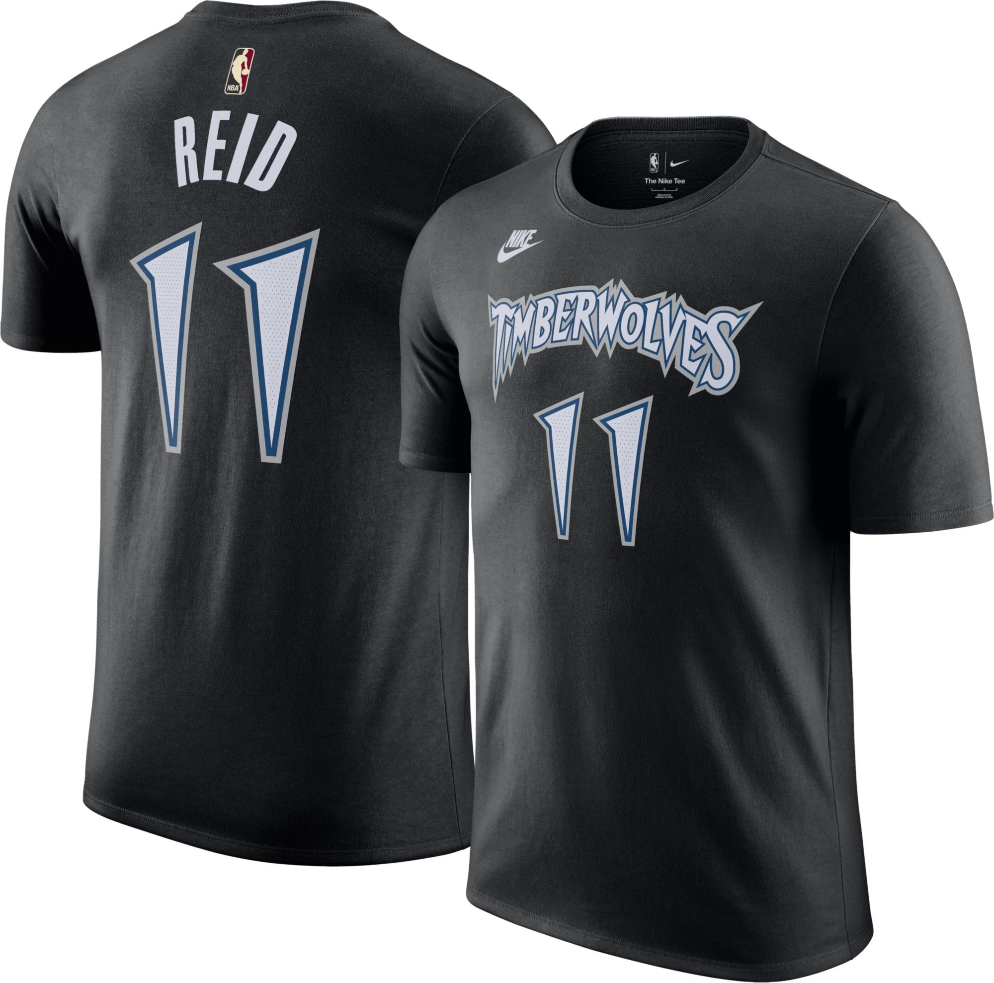 Nike Adult Minnesota Timberwolves Naz Reid #11 Hardwood Classics Black T-Shirt product image