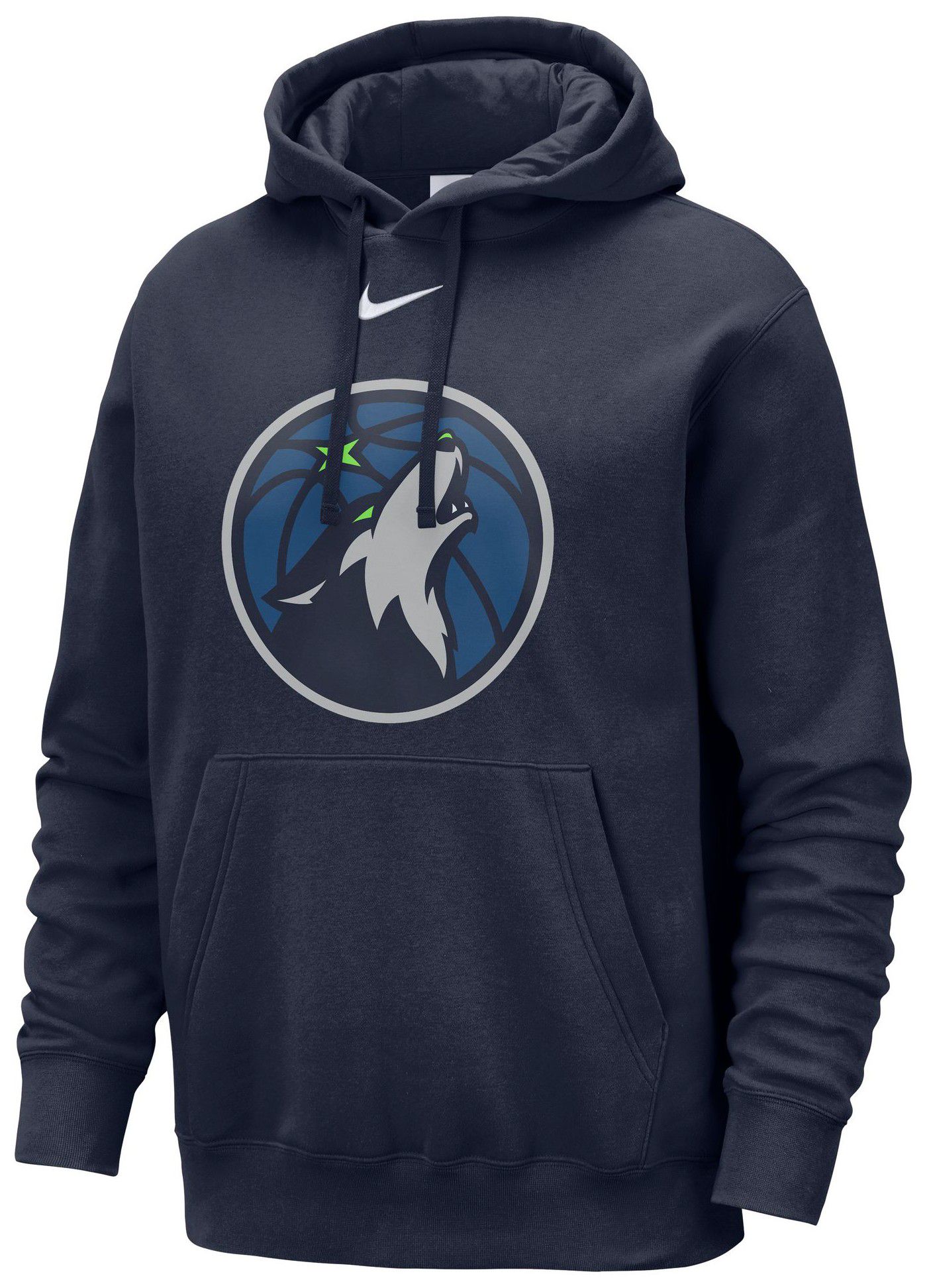 Nike Men's Minnesota Timberwolves Navy Logo Club Pullover Hoodie product image