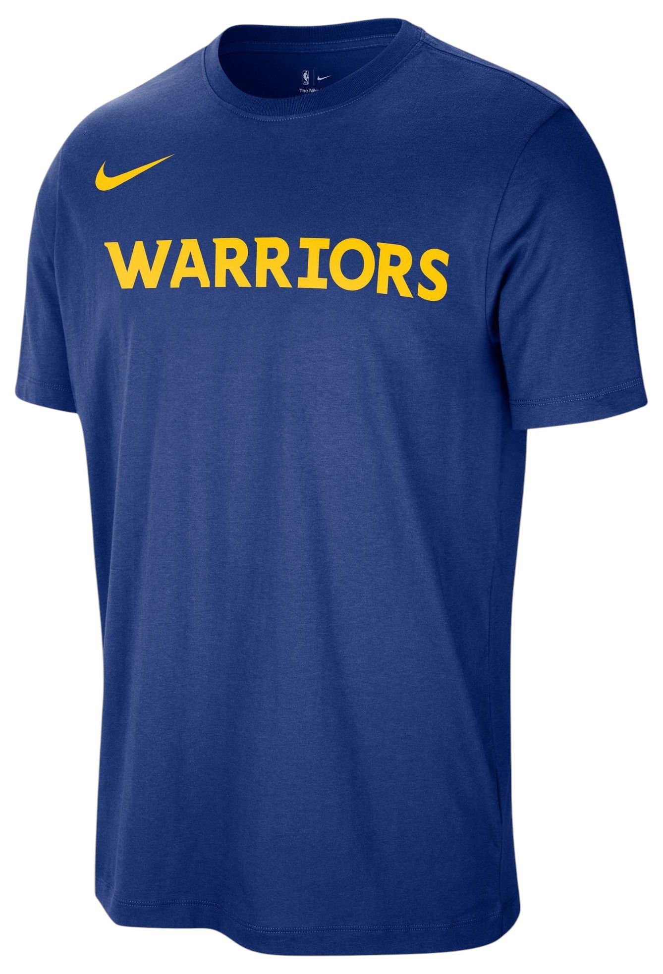 Nike Men's Golden State Warriors Blue Wordmark T-Shirt product image