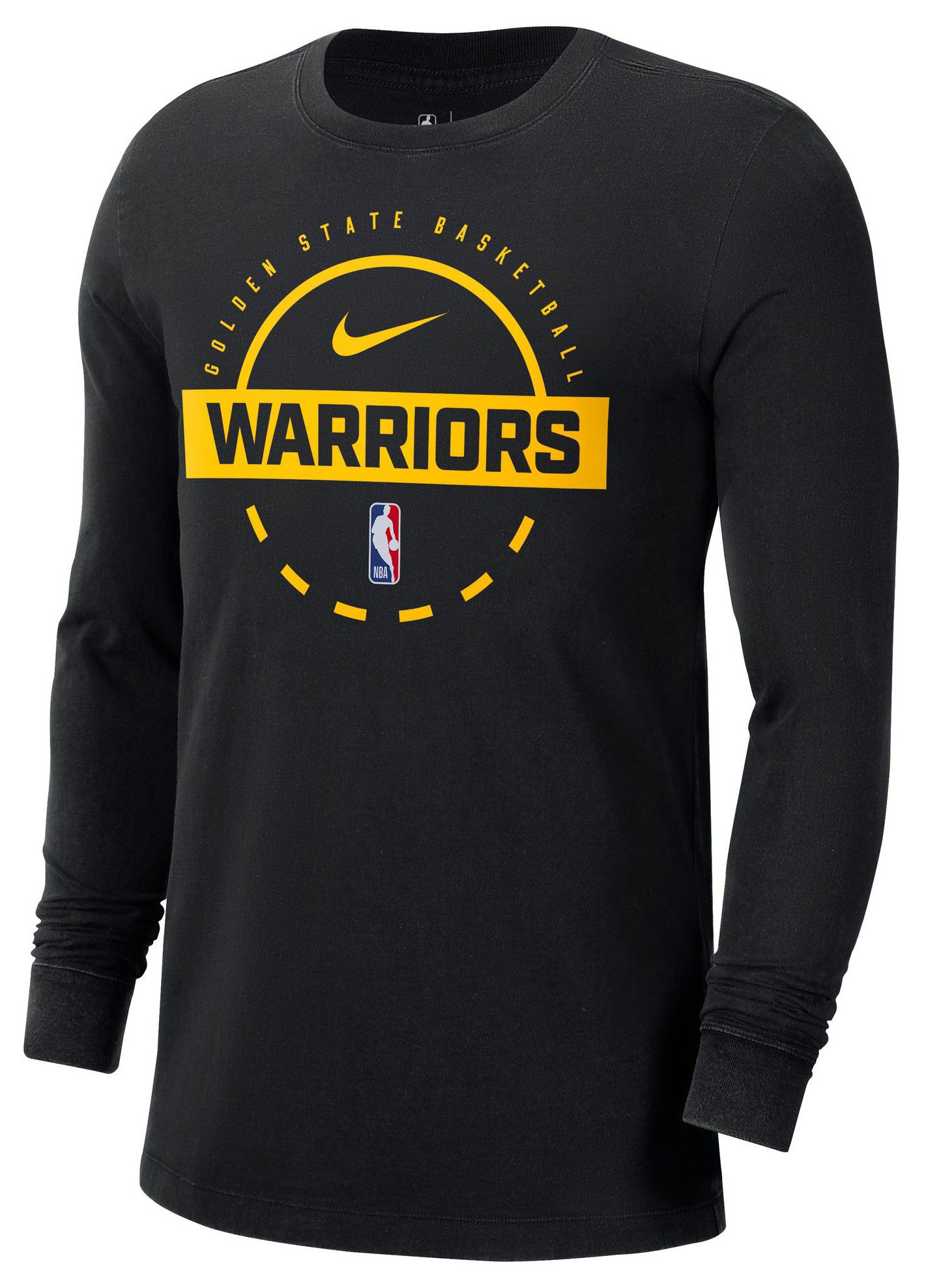 Nike Men's Golden State Warriors Black On Court Practice Long Sleeve T-Shirt product image