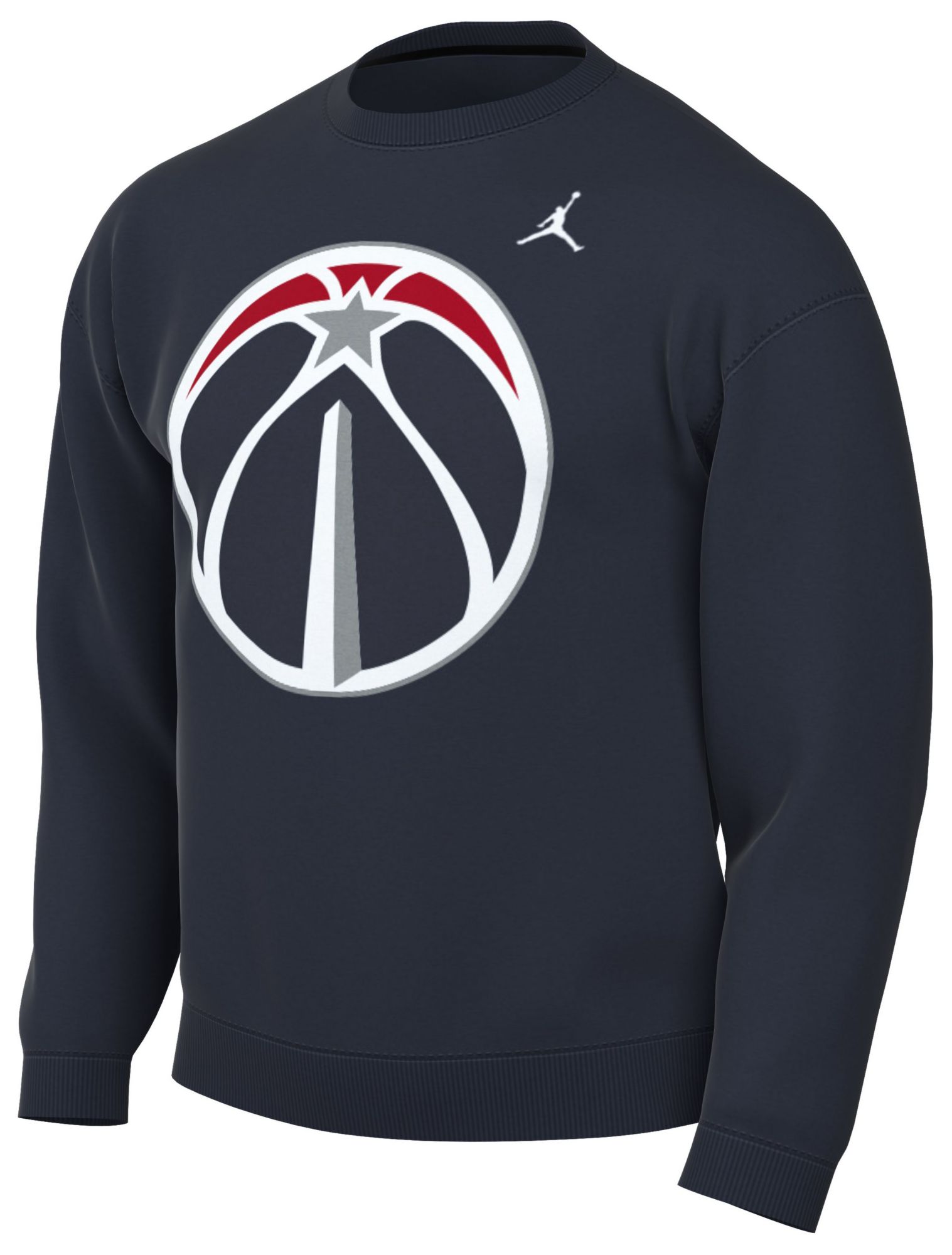 Jordan Men's Washington Wizards Navy Statement Logo Crewneck Sweatshirt product image
