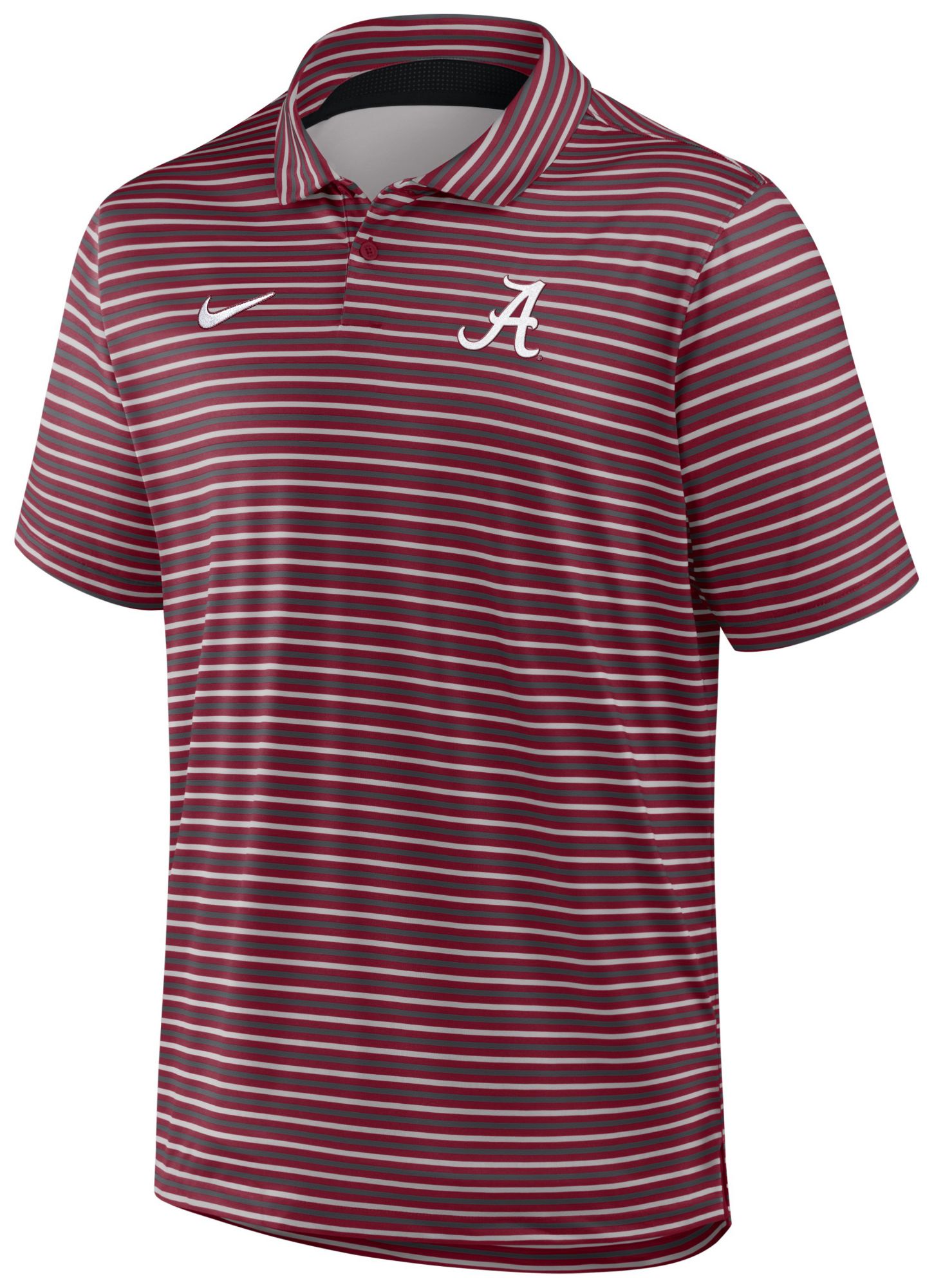 Nike Men's Alabama Crimson Tide Team Crimson Tour Stripe Coaches Premium Polo product image
