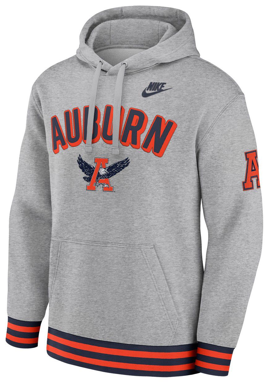 Nike Adult Auburn Tigers Legacy Retro Dark Grey Heather Pullover Hoodie product image