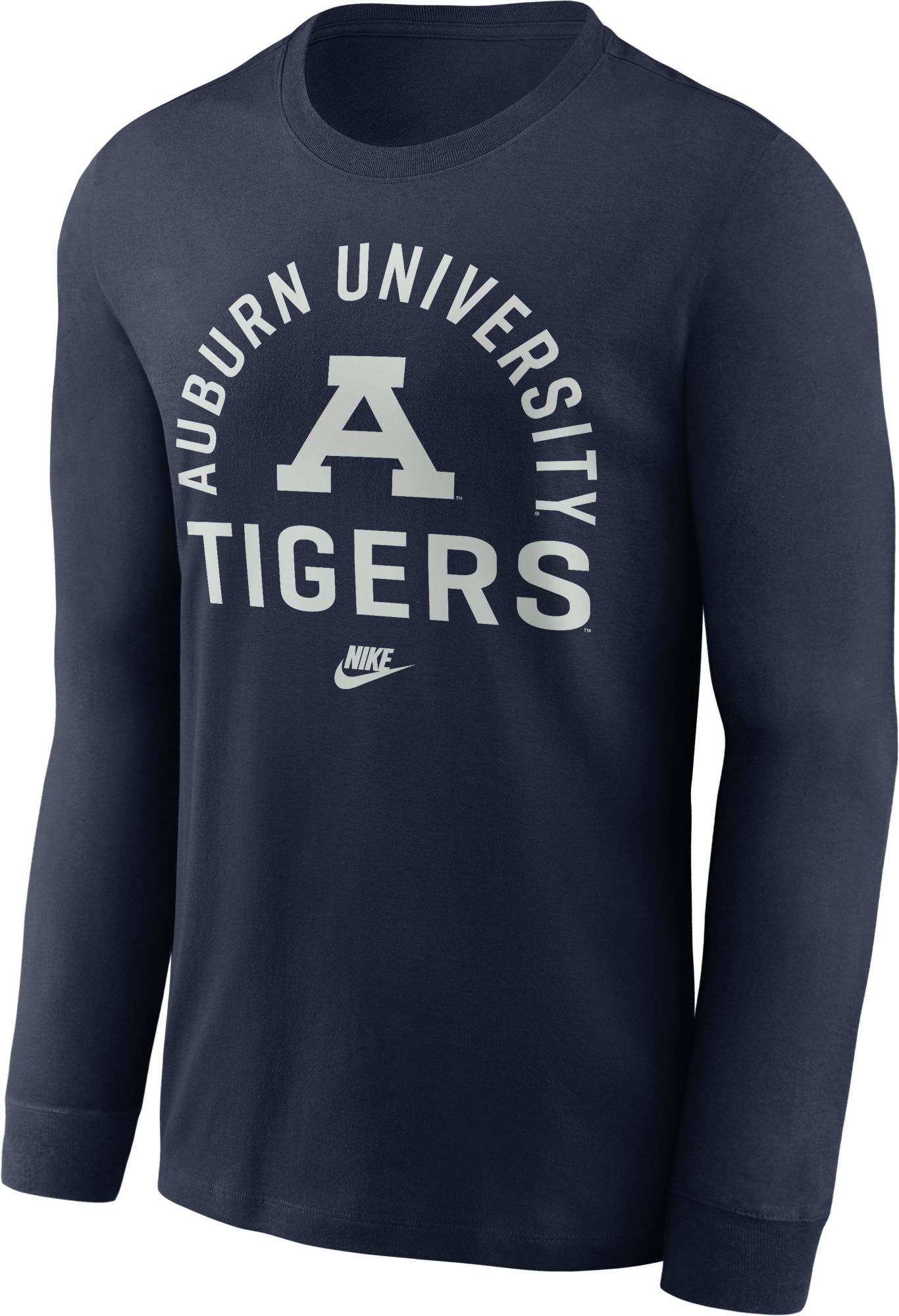 Nike Adult Auburn Tigers Arch College Navy Long Sleeve Shirt product image