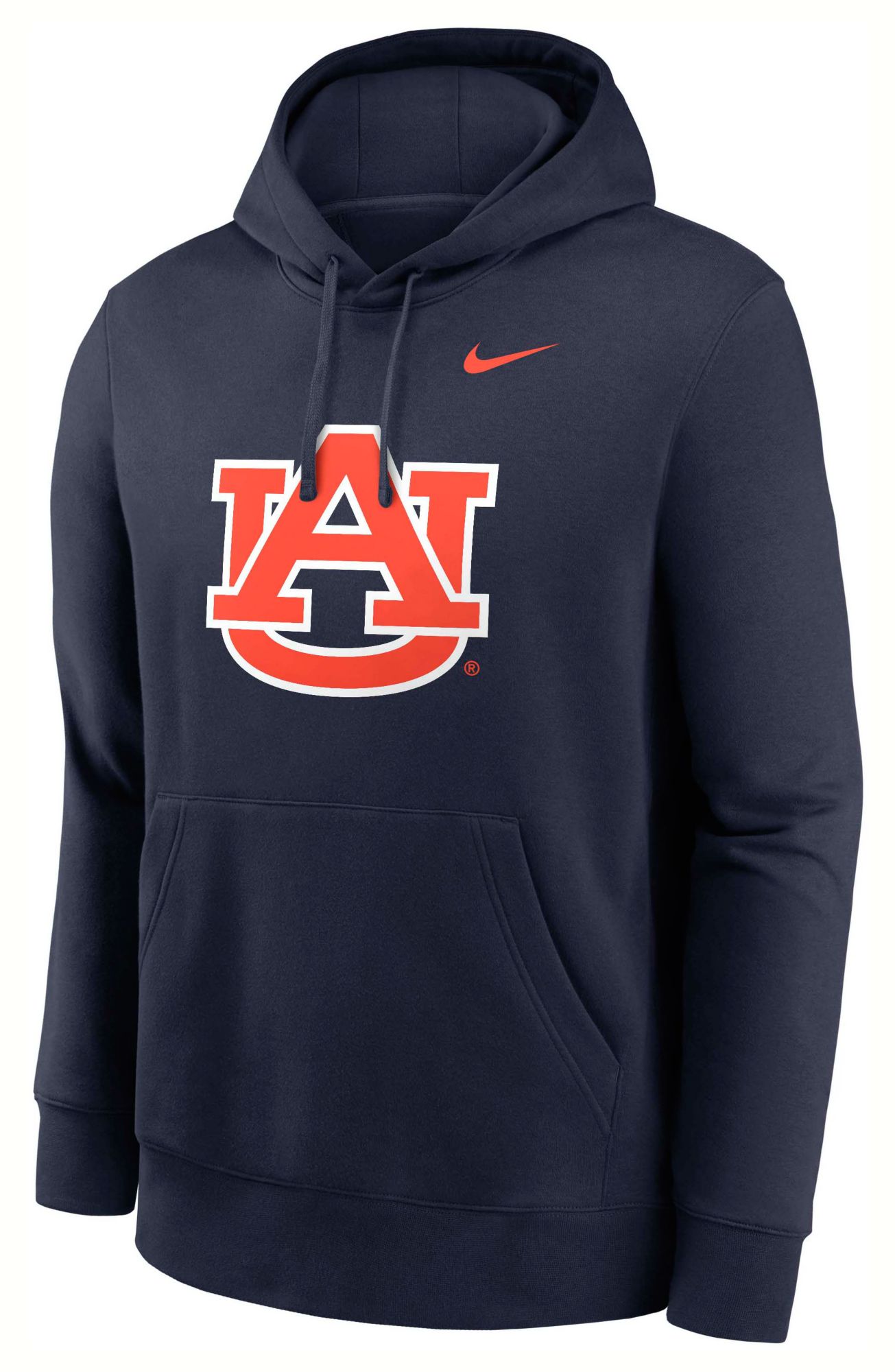 Nike Men's Auburn Tigers College Navy Club Fleece Logo Pullover Hoodie product image