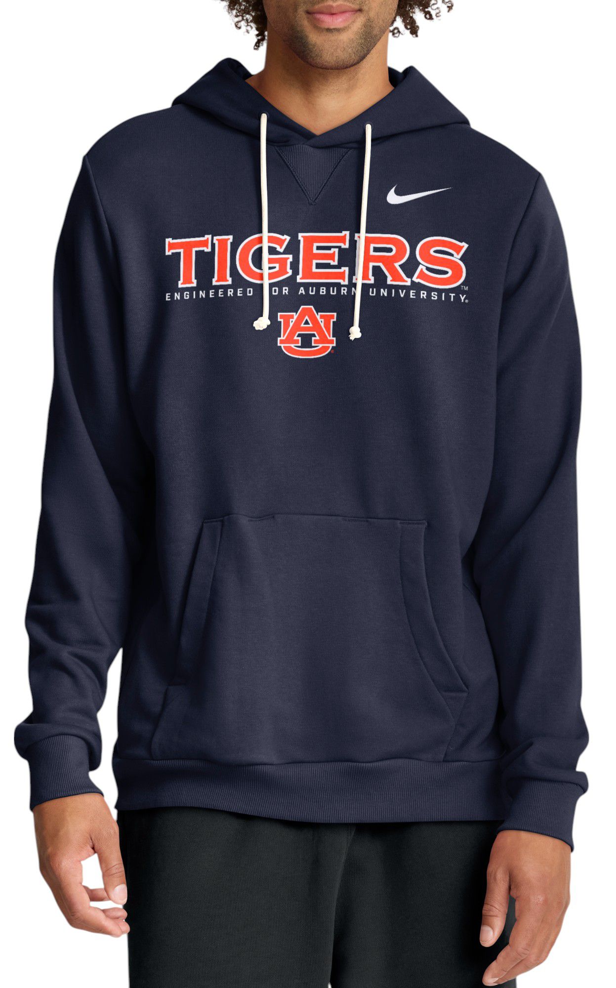 Nike Adult Auburn Tigers Dri-FIT Standard Issue College Navy Pullover Hoodie product image