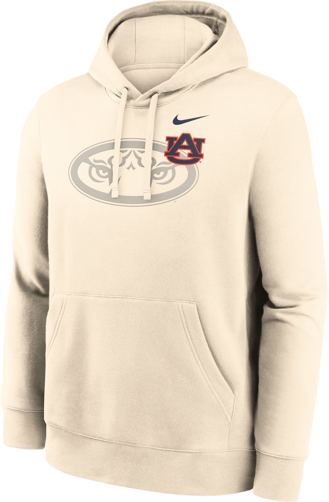 Nike Adult Auburn Tigers Shadow Logo Natural Pullover Hoodie product image