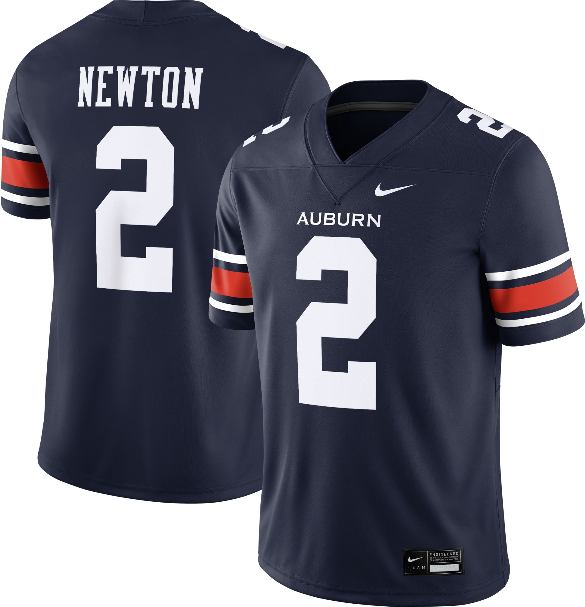 Nike Adult Auburn Tigers Cam Newton #2 Navy Replica Home Football Jersey product image
