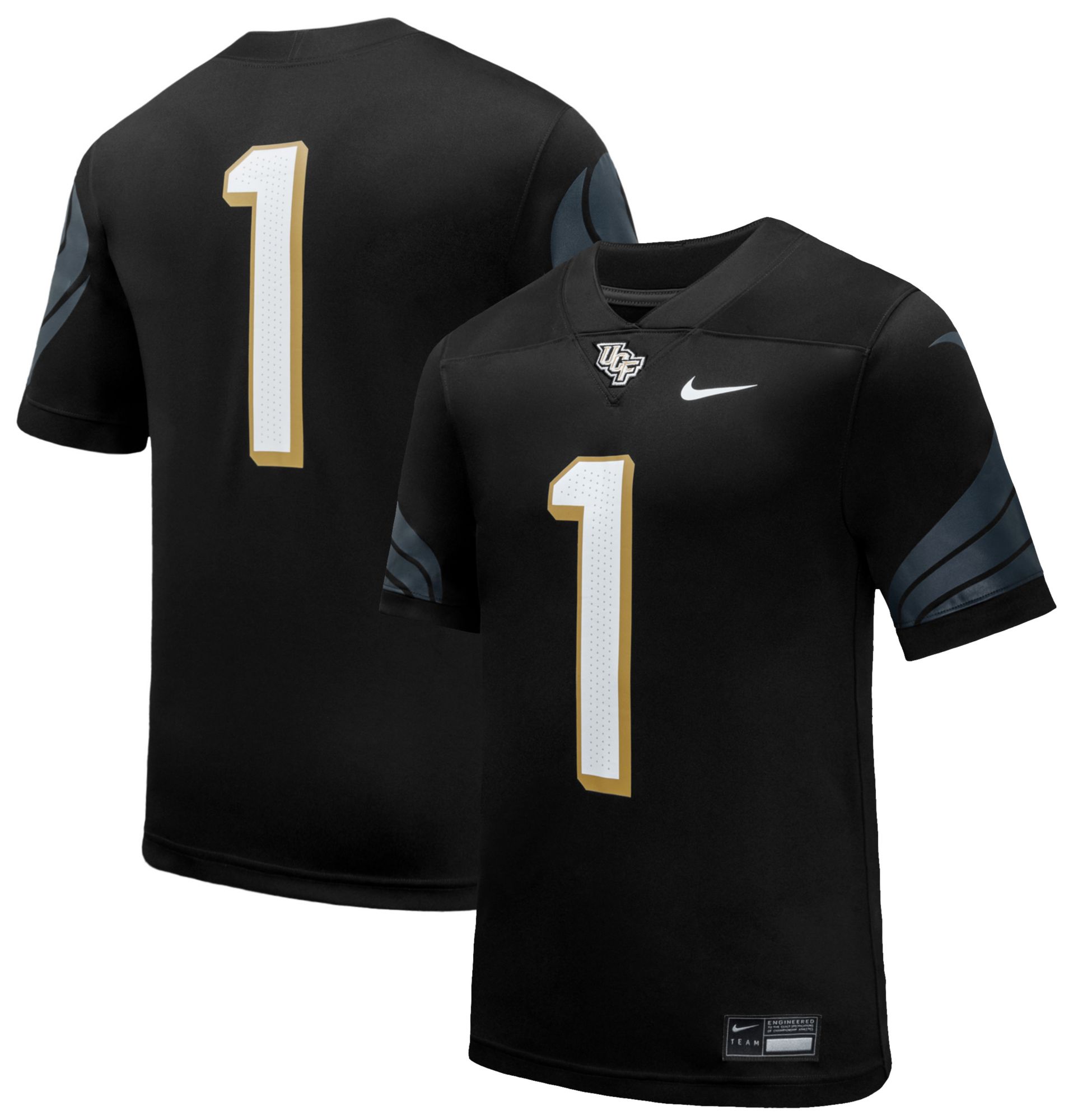 Nike Men's UCF Knights Black Replica Home Football Jersey product image