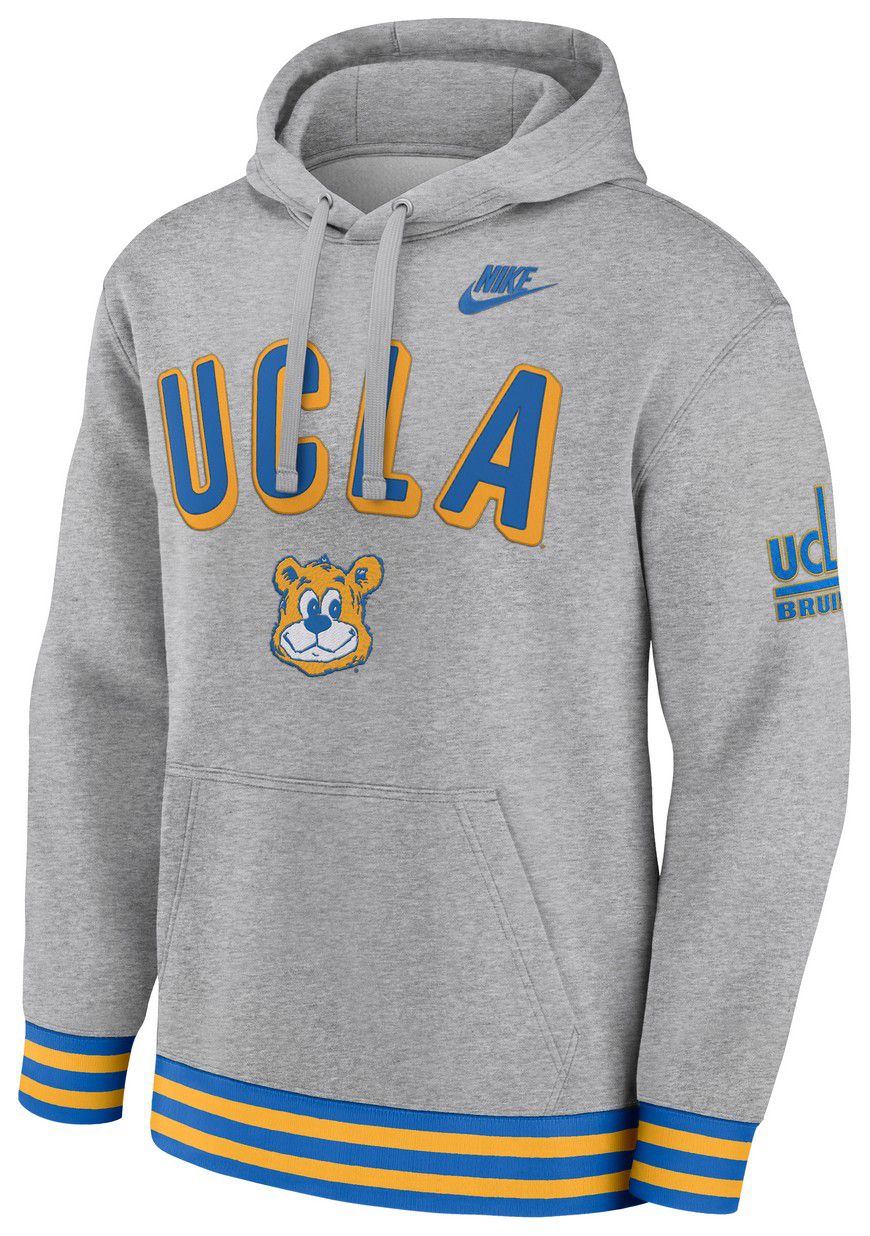 Nike Men's UCLA Bruins Dark Grey Heather Legacy Retro Hoodie product image