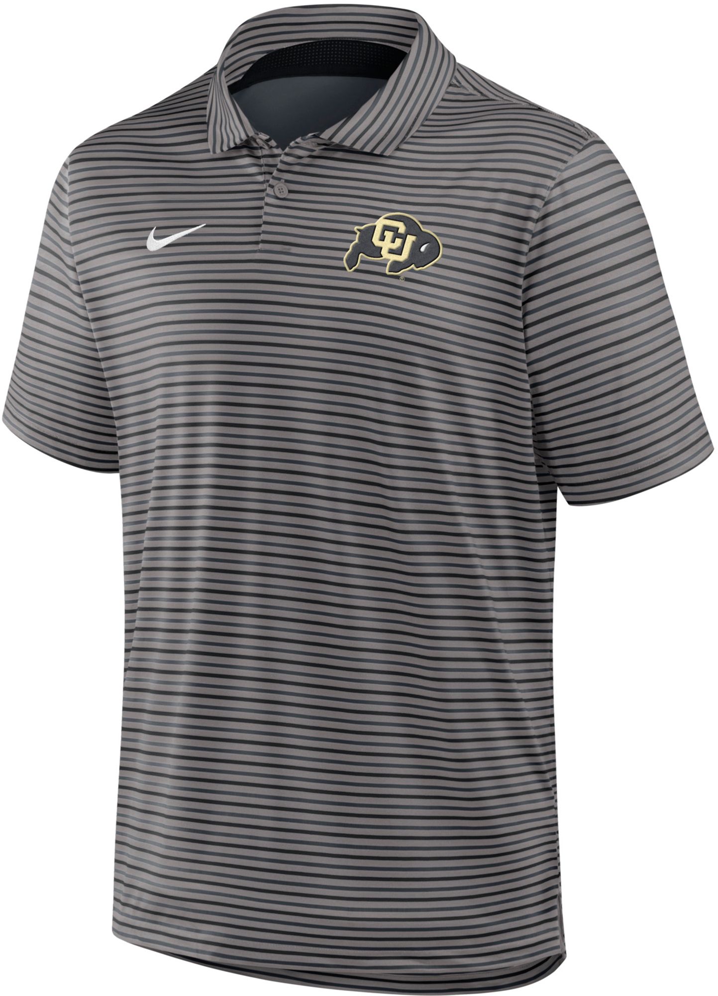Nike Men's Colorado Buffaloes Grey Tour Stripe Polo product image