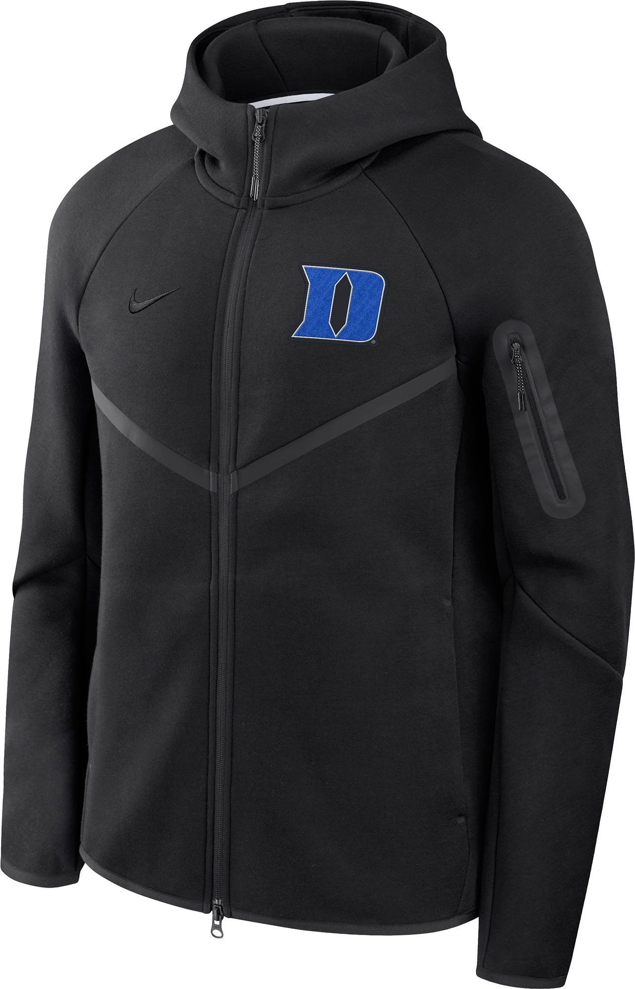Nike Men's Duke Blue Devils Black Tech Fleece Full-Zip Hoodie product image