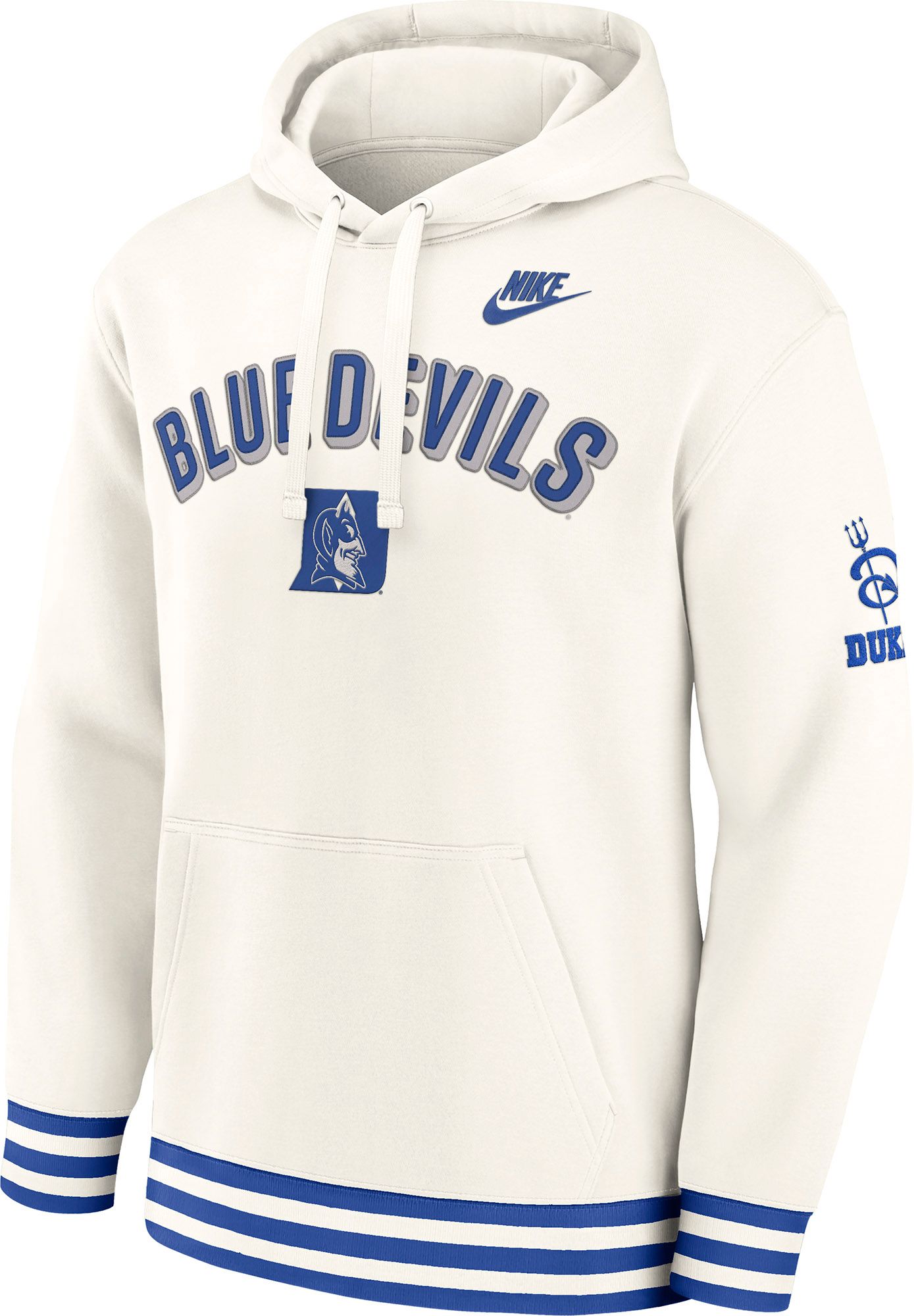 Nike Men's Duke Blue Devils Off White Legacy Retro Hoodie product image