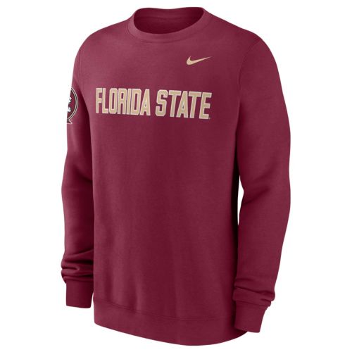 Champion Men's Florida State Seminoles Grey Reverse Weave Crew