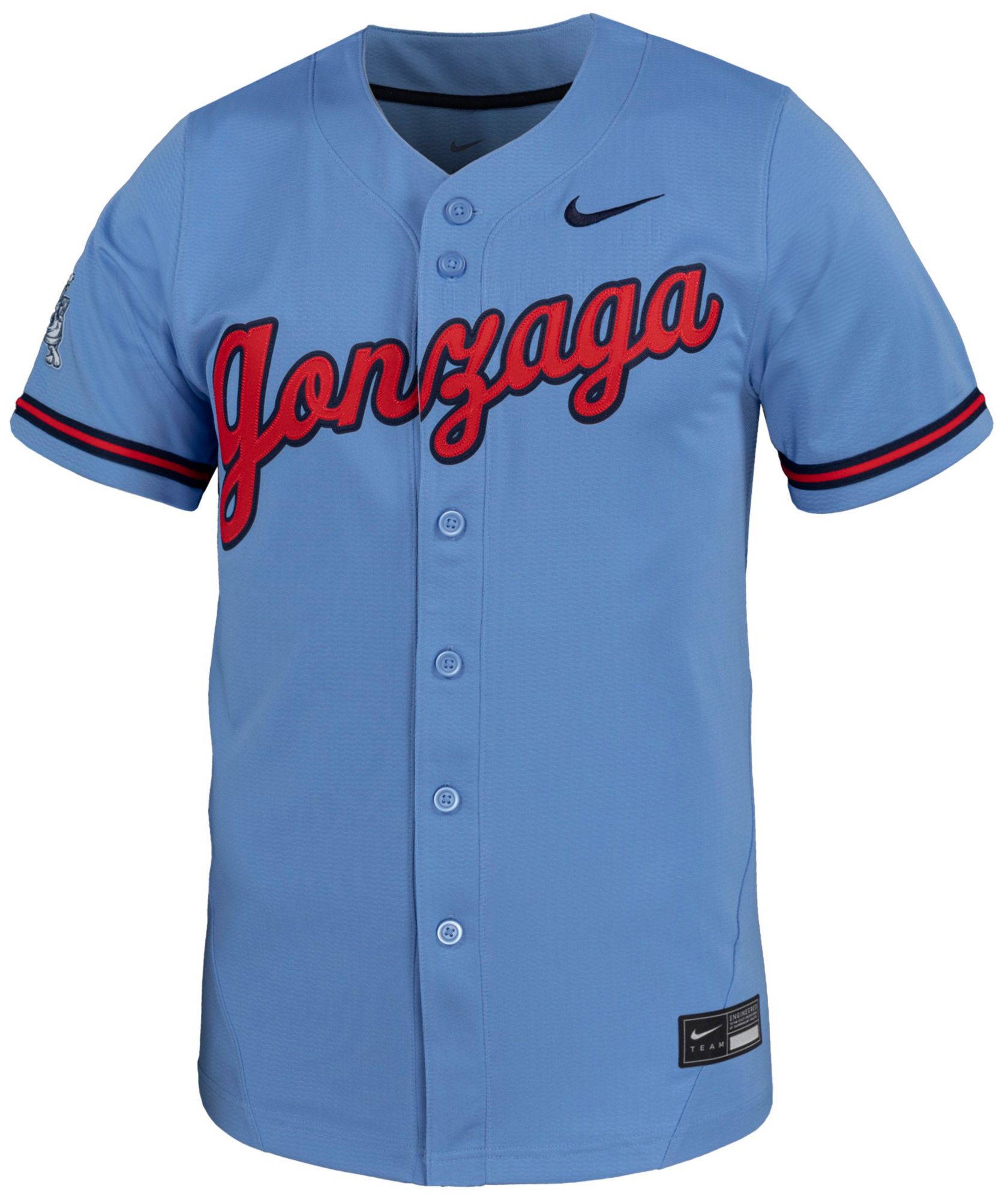 Nike Men's Gonzaga Bulldogs Light Blue Replica Baseball Jersey product image