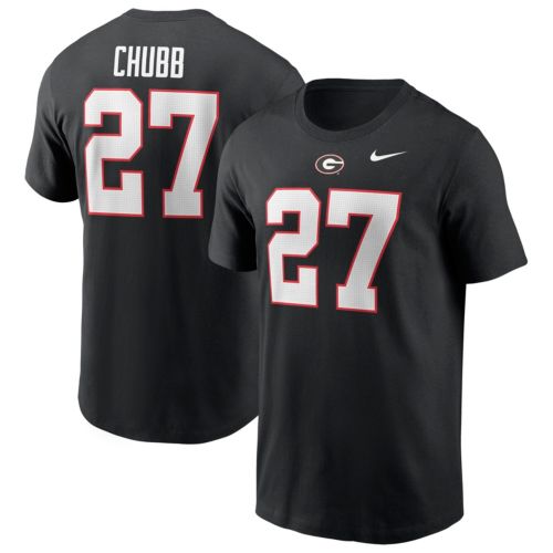 Nike Men's Georgia Bulldogs Nick Chubb #27 Red Dri-FIT Replica