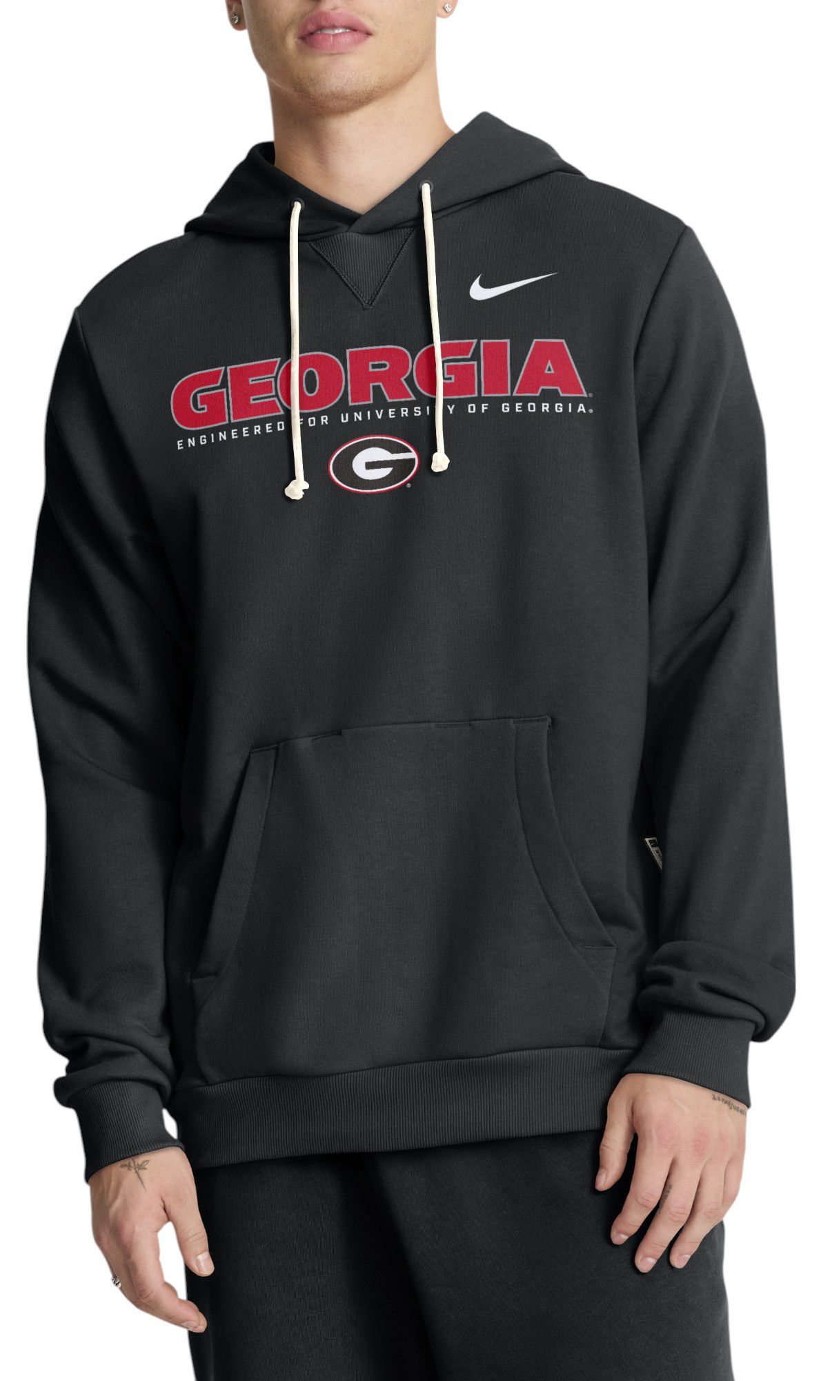 Nike Men's Georgia Bulldogs Black Dri-FIT Standard Issue Pullover Hoodie product image