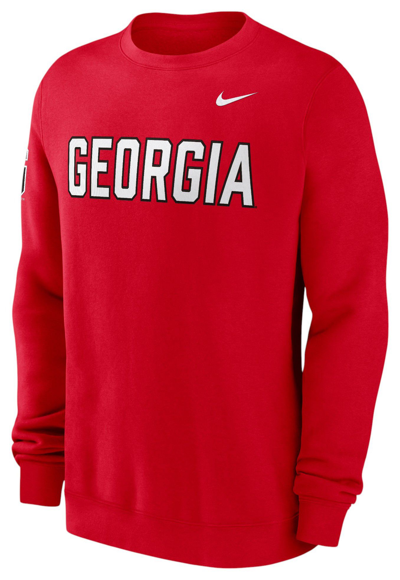 Nike Men's Georgia Bulldogs University Red Club Fleece Crew Pullover Sweatshirt product image