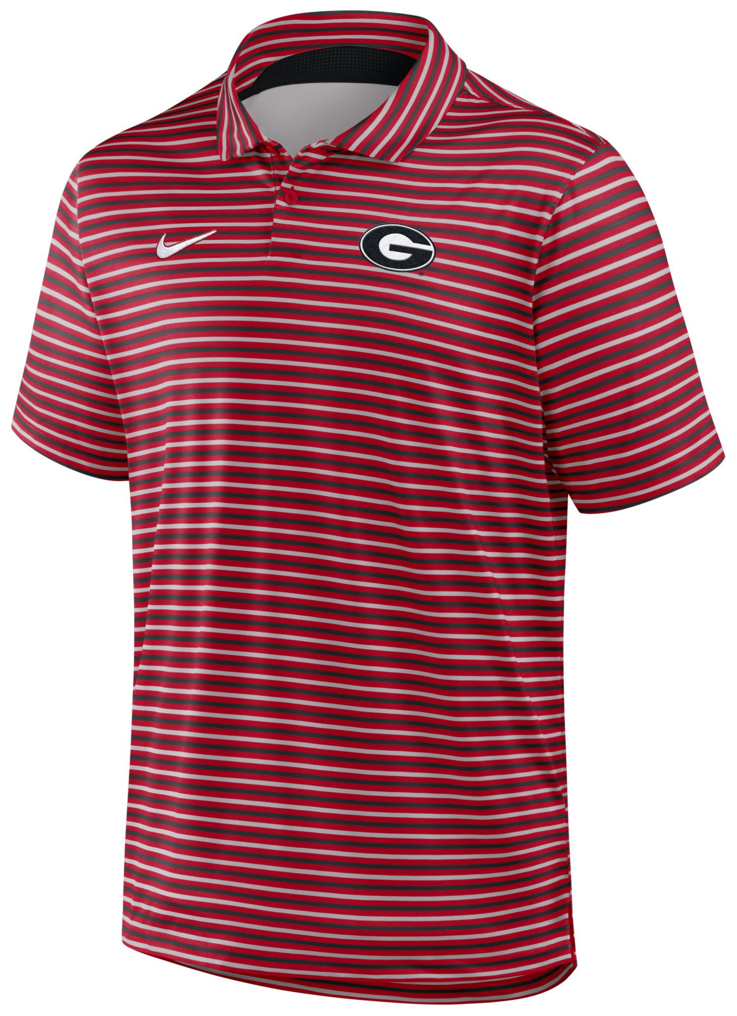 Nike Men's Georgia Bulldogs University Red Tour Stripe Coaches Premium Polo product image